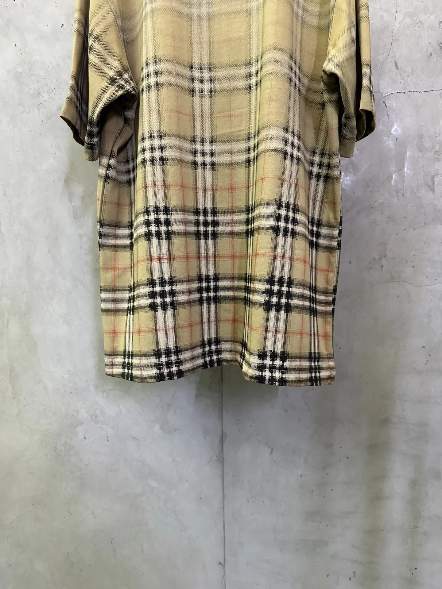 Check Print Cotton Jersey T-Shirt D22015313 — view 6