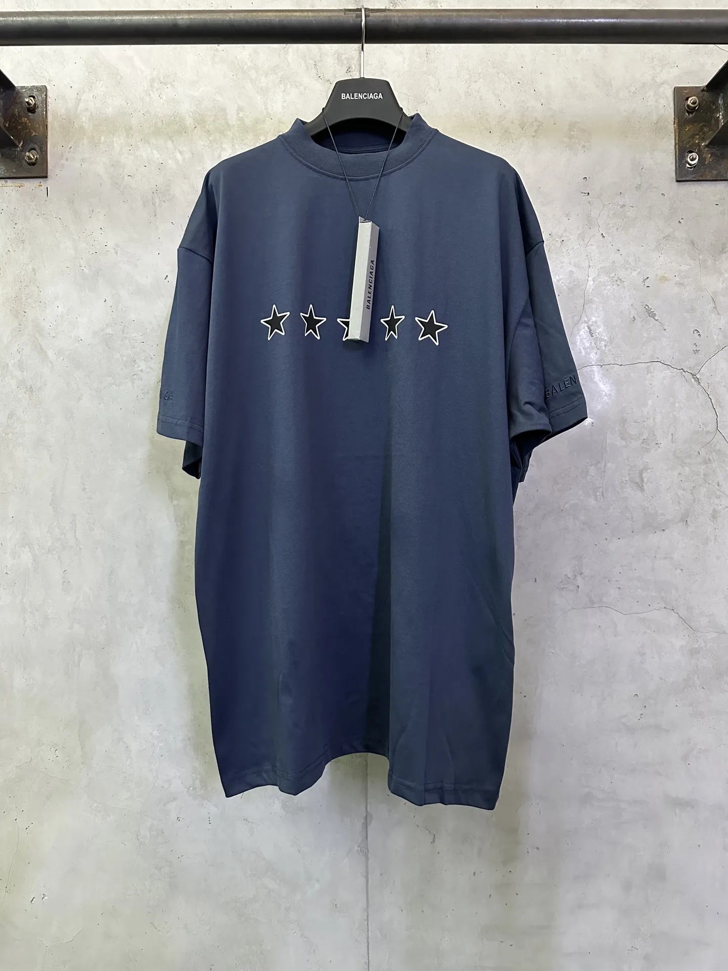 Star Embroidered Oversized T-Shirt D22011494