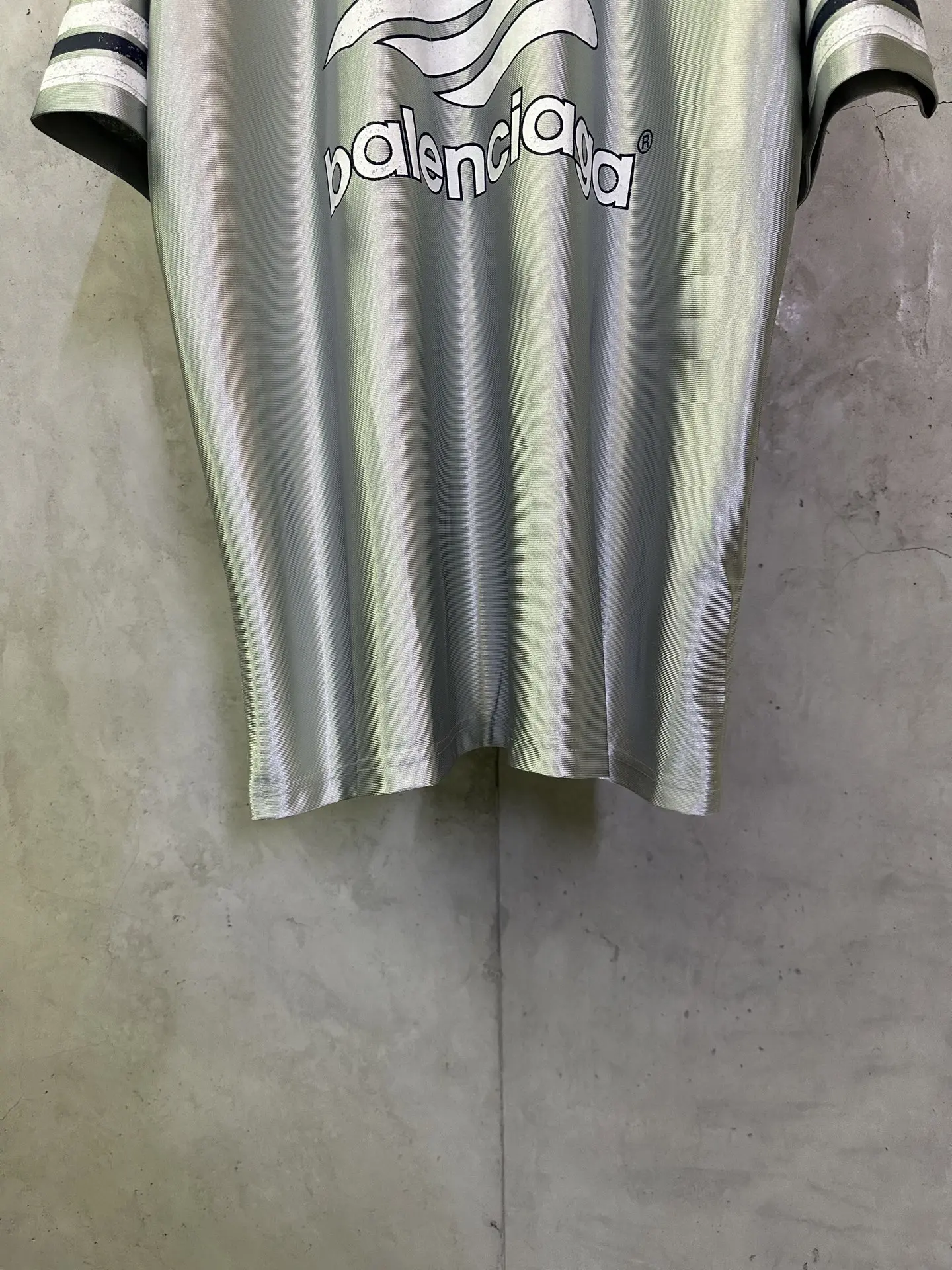 Logo-Embroidered Satin Jersey T-Shirt D22011209 — view 4