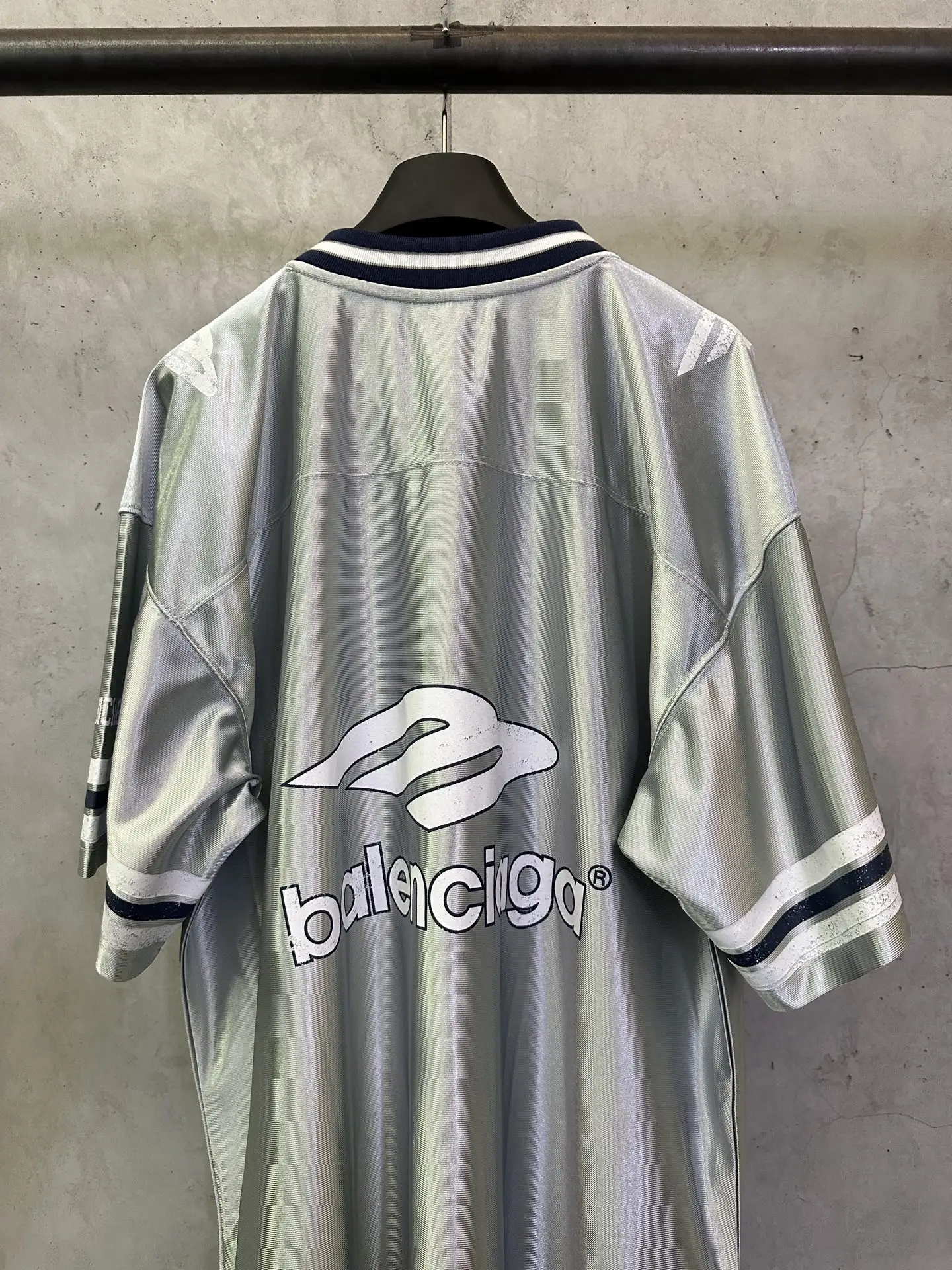 Logo-Embroidered Satin Jersey T-Shirt D22011209 — view 5