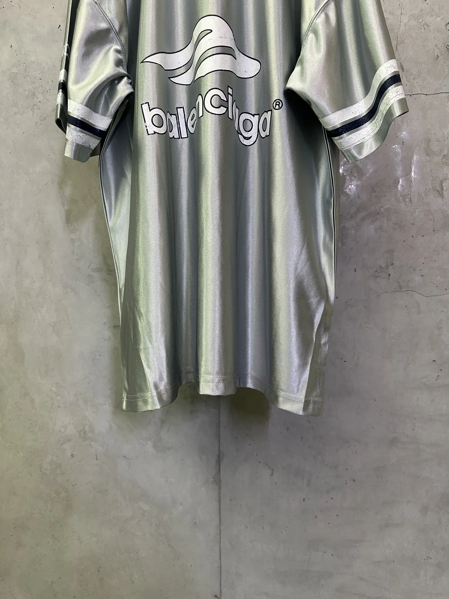 Logo-Embroidered Satin Jersey T-Shirt D22011209 — view 6