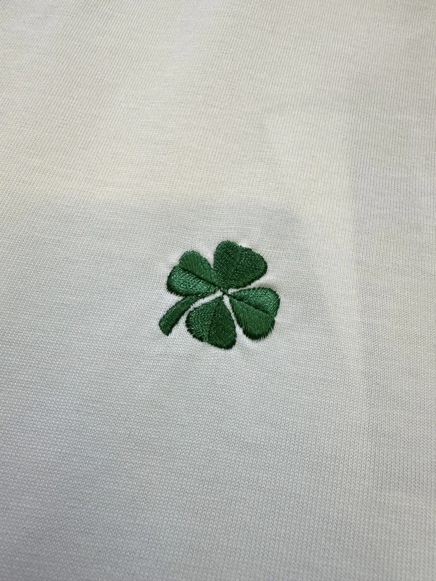 Clover Embroidered Cotton Jersey T-Shirt D22012402 — view 8