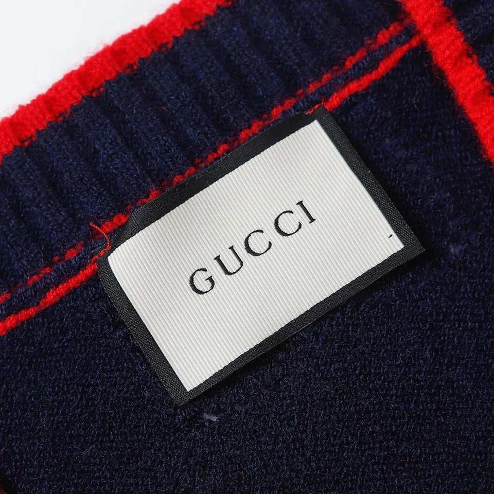 GG Perforated Jacquard Wool Cardigan D22022067 — view 4