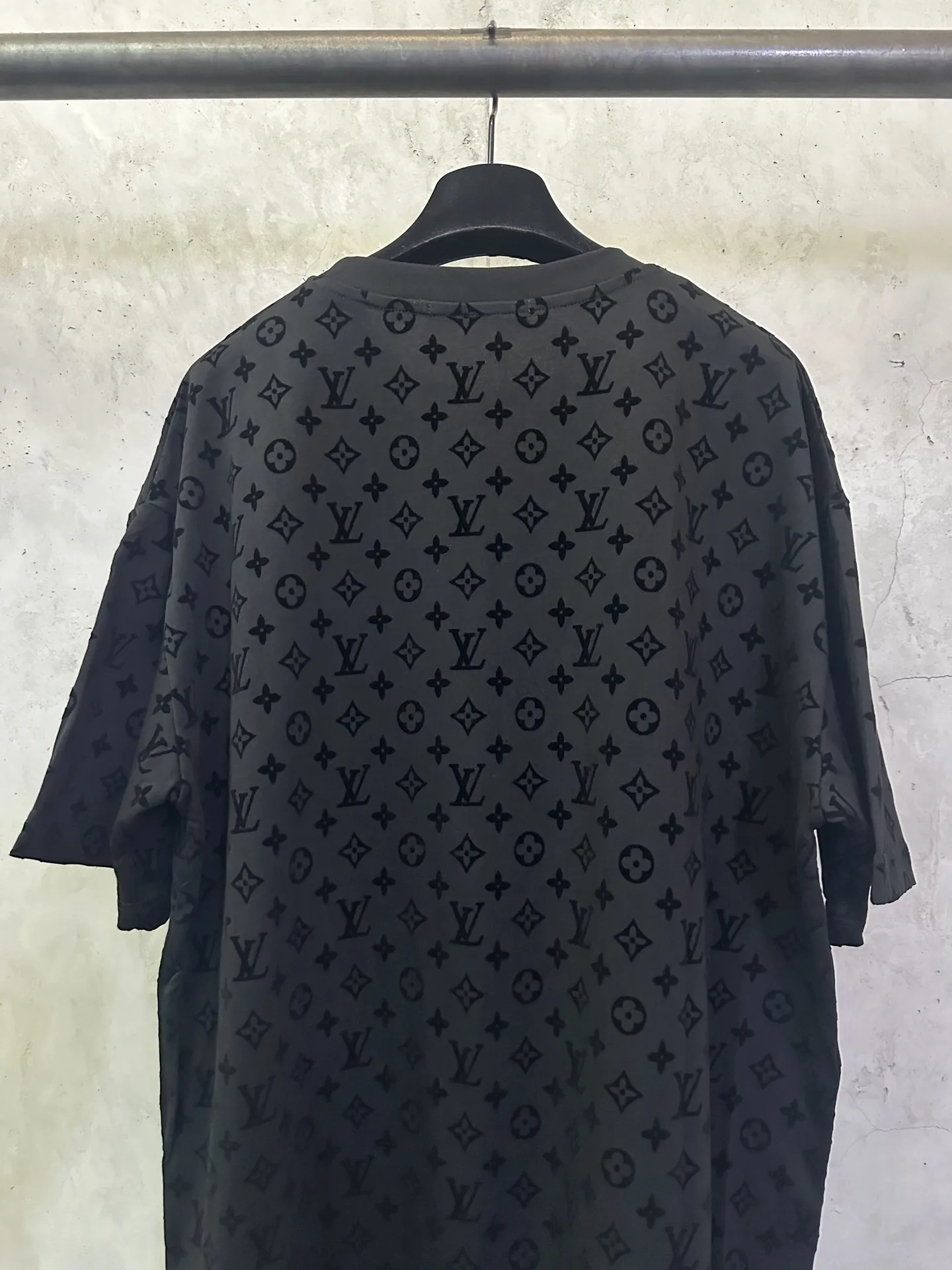 Monogram Flocked Cotton T-Shirt D22012431 — view 5
