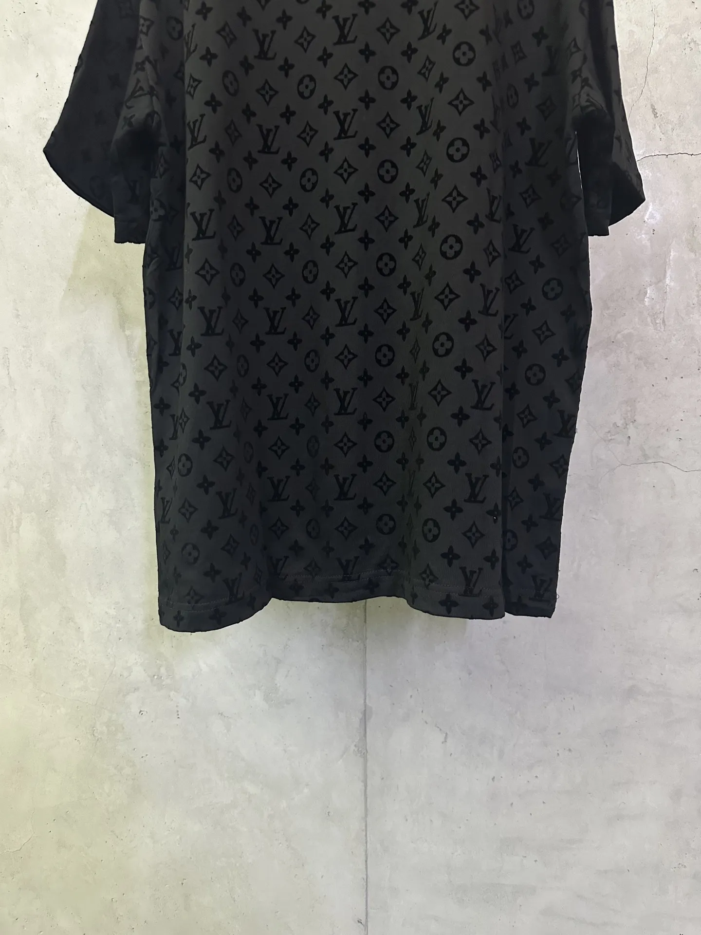 Monogram Flocked Cotton T-Shirt D22012431 — view 6