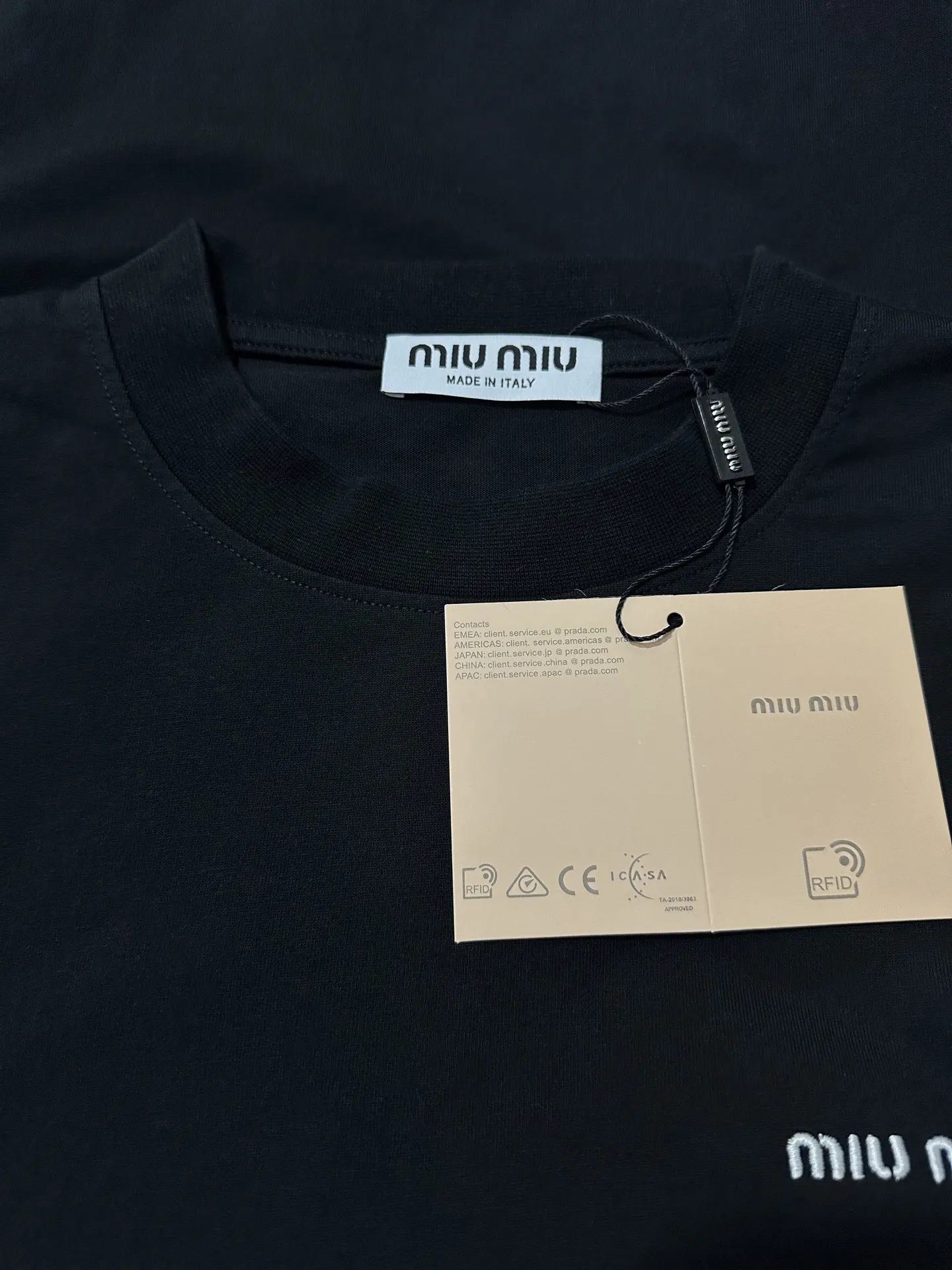 Logo-Embroidered Long-Sleeved T-Shirt D22020474 — view 6