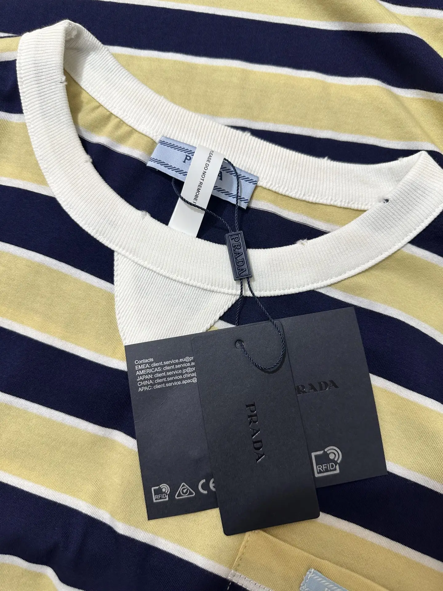 Bayadere Striped Cotton T-Shirt D22018926 — view 6