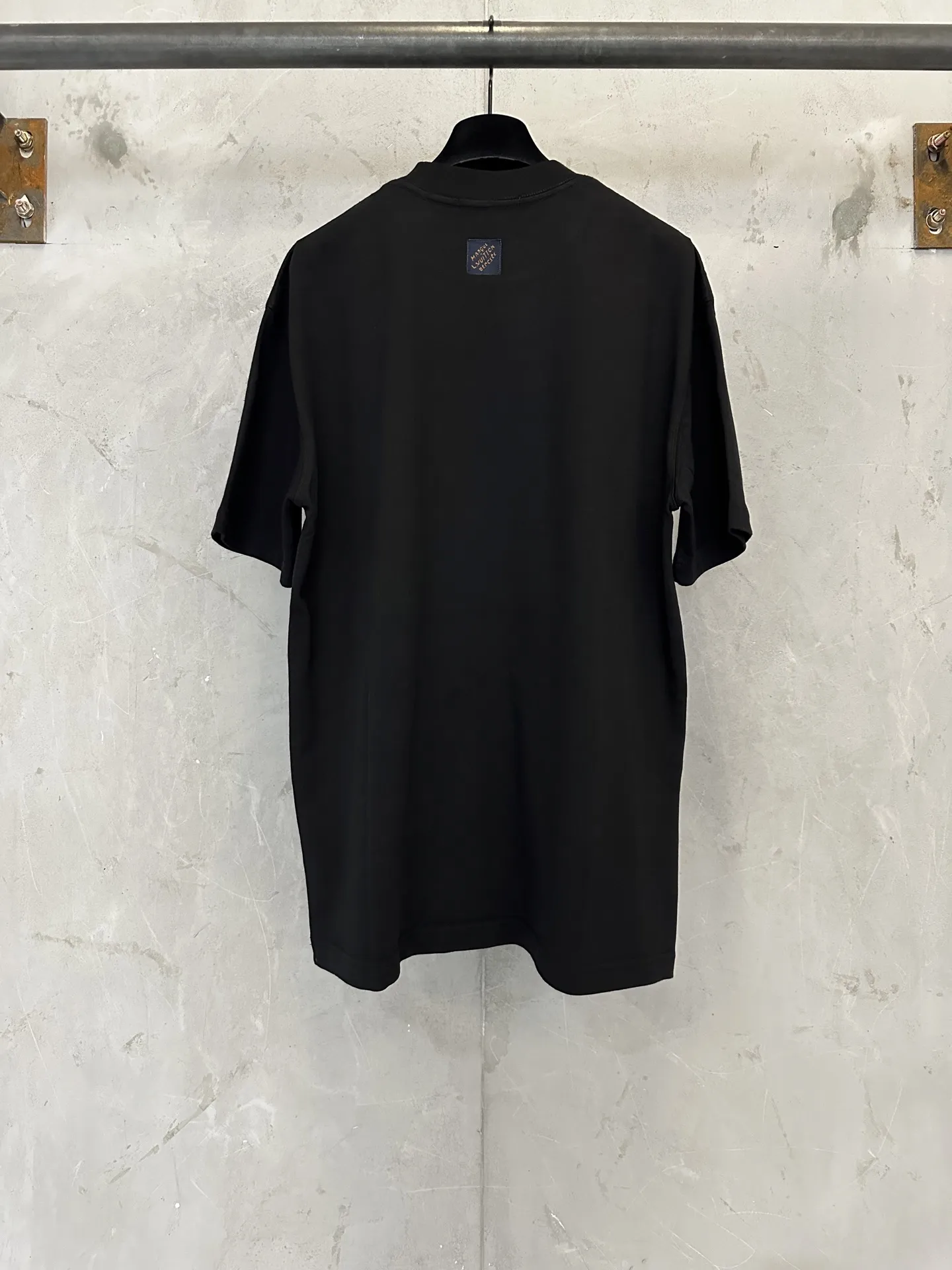 Leather Patch Heavyweight Cotton T-Shirt D22011896 — view 2