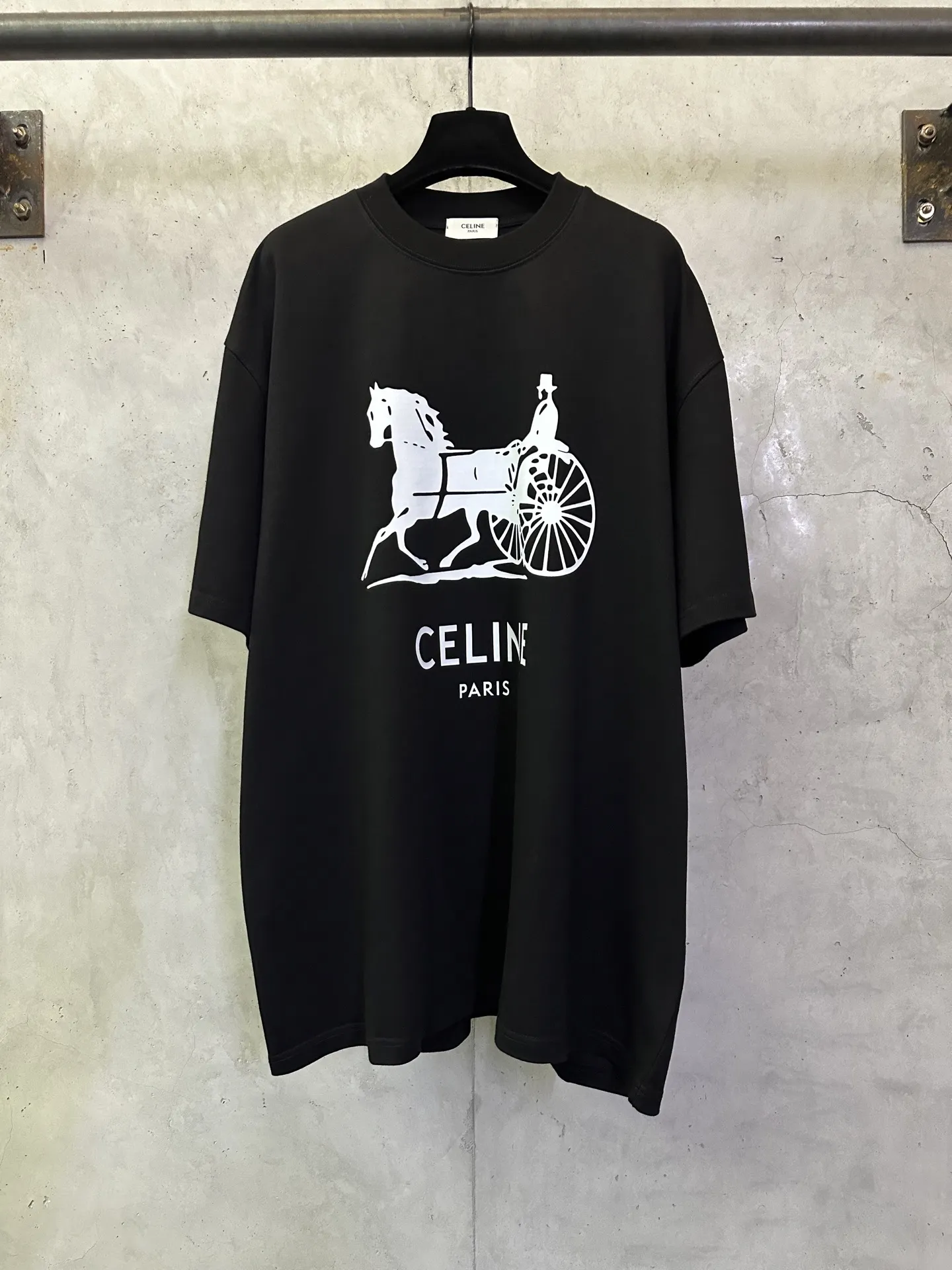 Carriage Logo Heavyweight Cotton T-Shirt D22012484