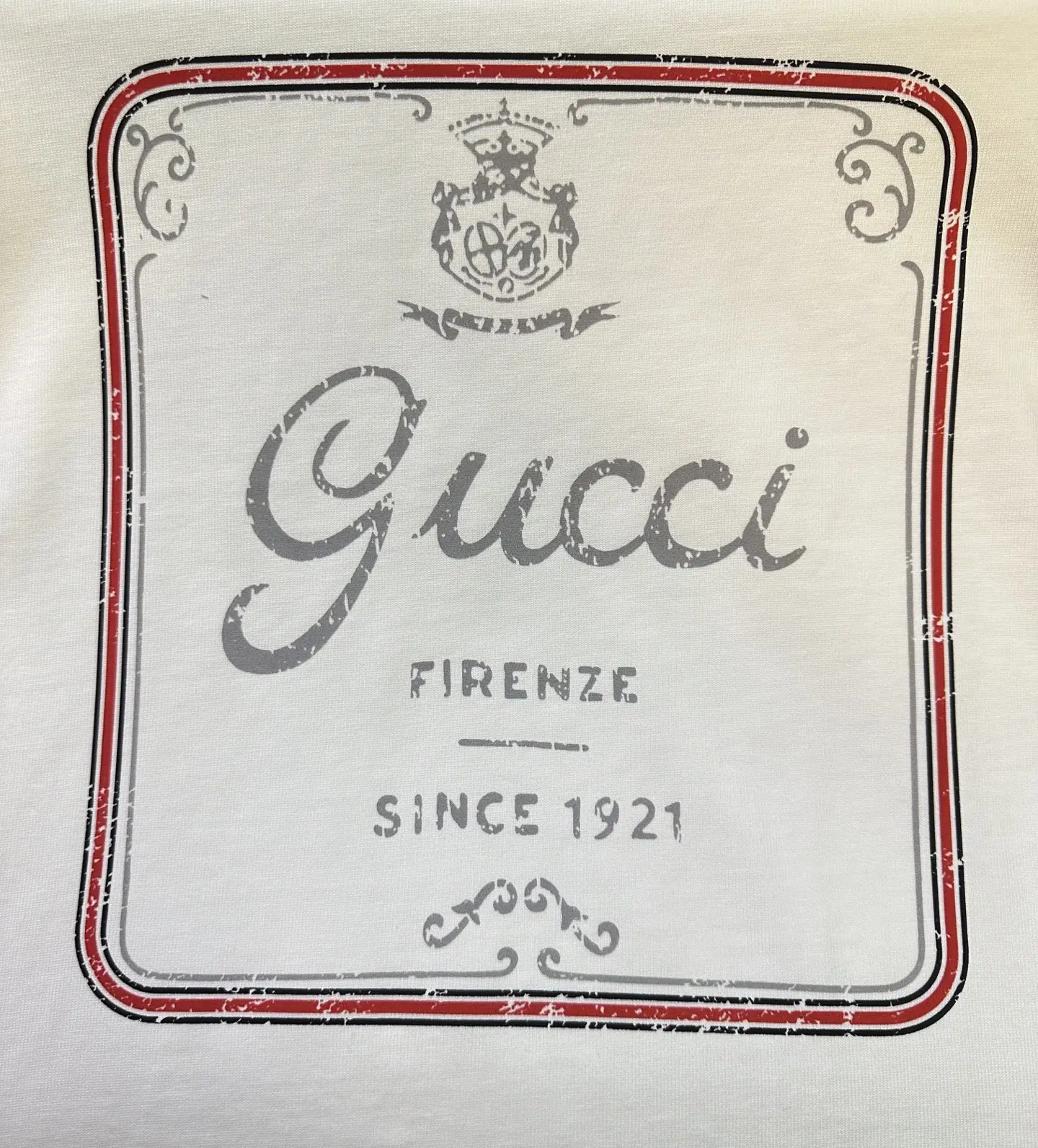 Gucci Firenze Logo Print Cotton T-Shirt D22012454 — view 8