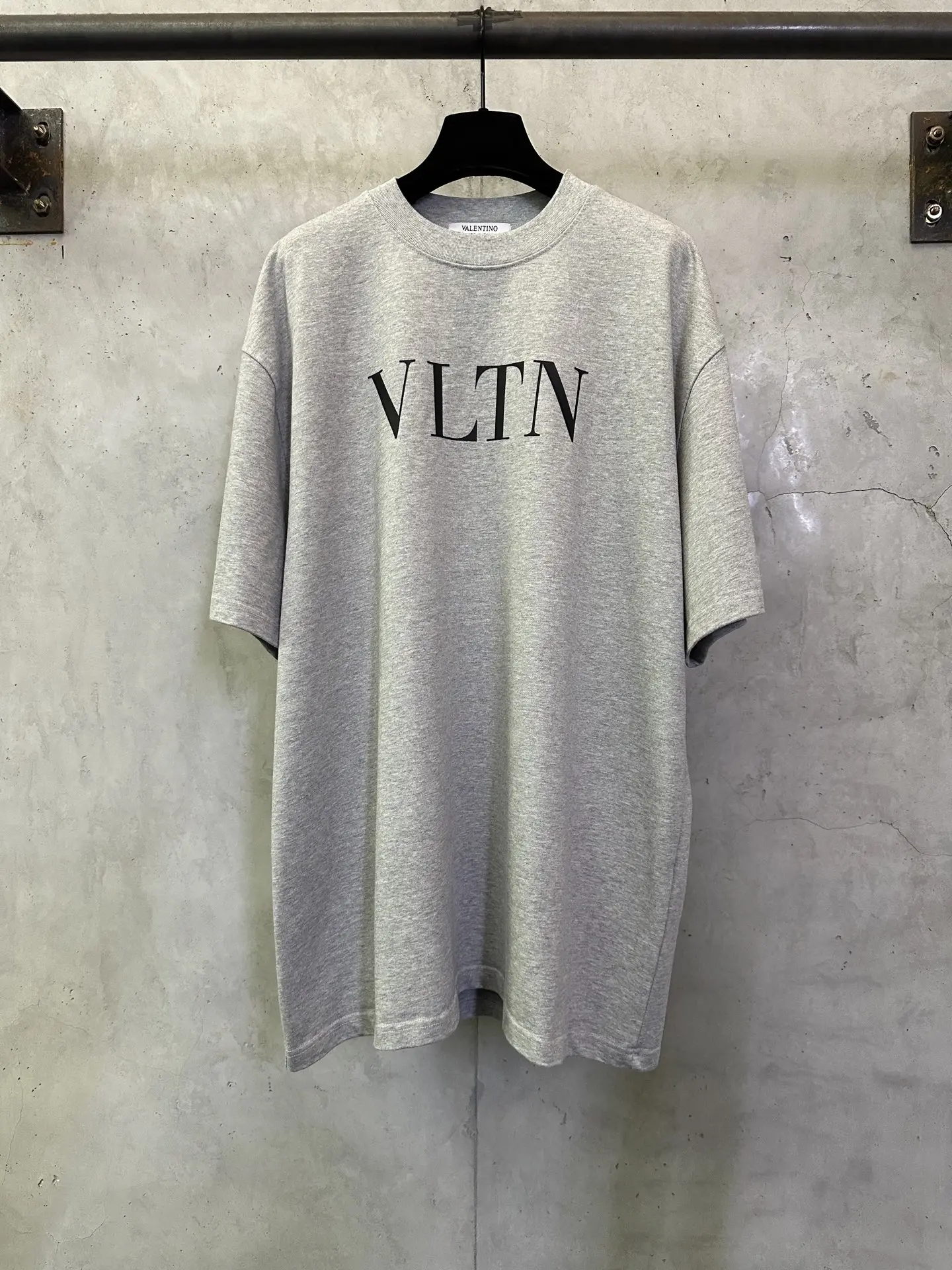 VLTN Logo Print Heavyweight Cotton T-Shirt D22012506