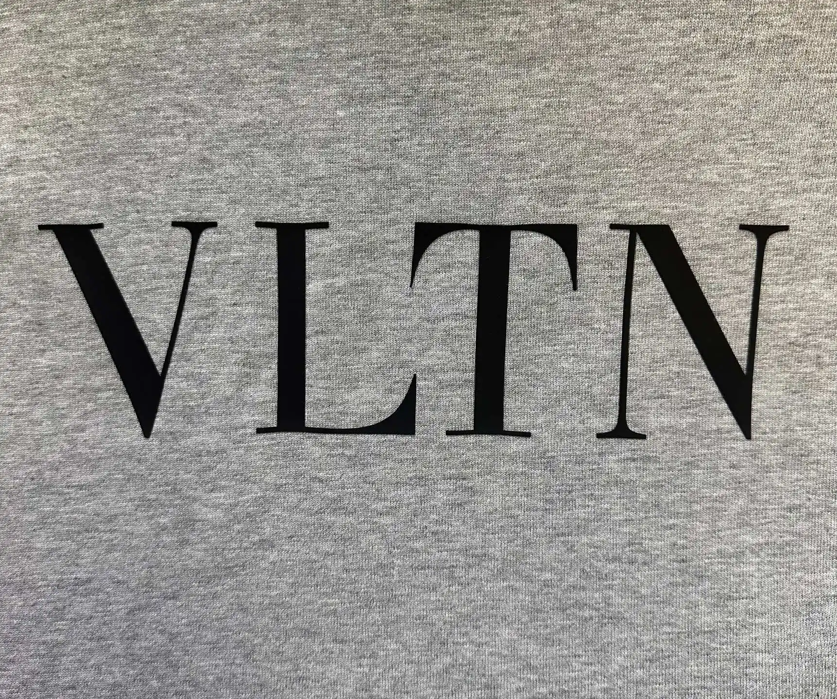 VLTN Logo Print Heavyweight Cotton T-Shirt D22012506 — view 8