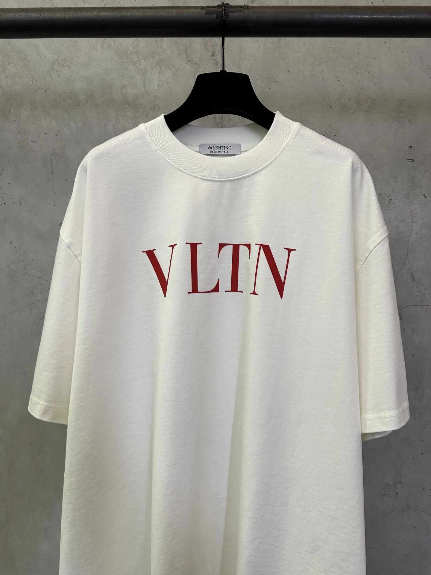 VLTN Logo Print Heavyweight Cotton T-Shirt D22012505 — view 3