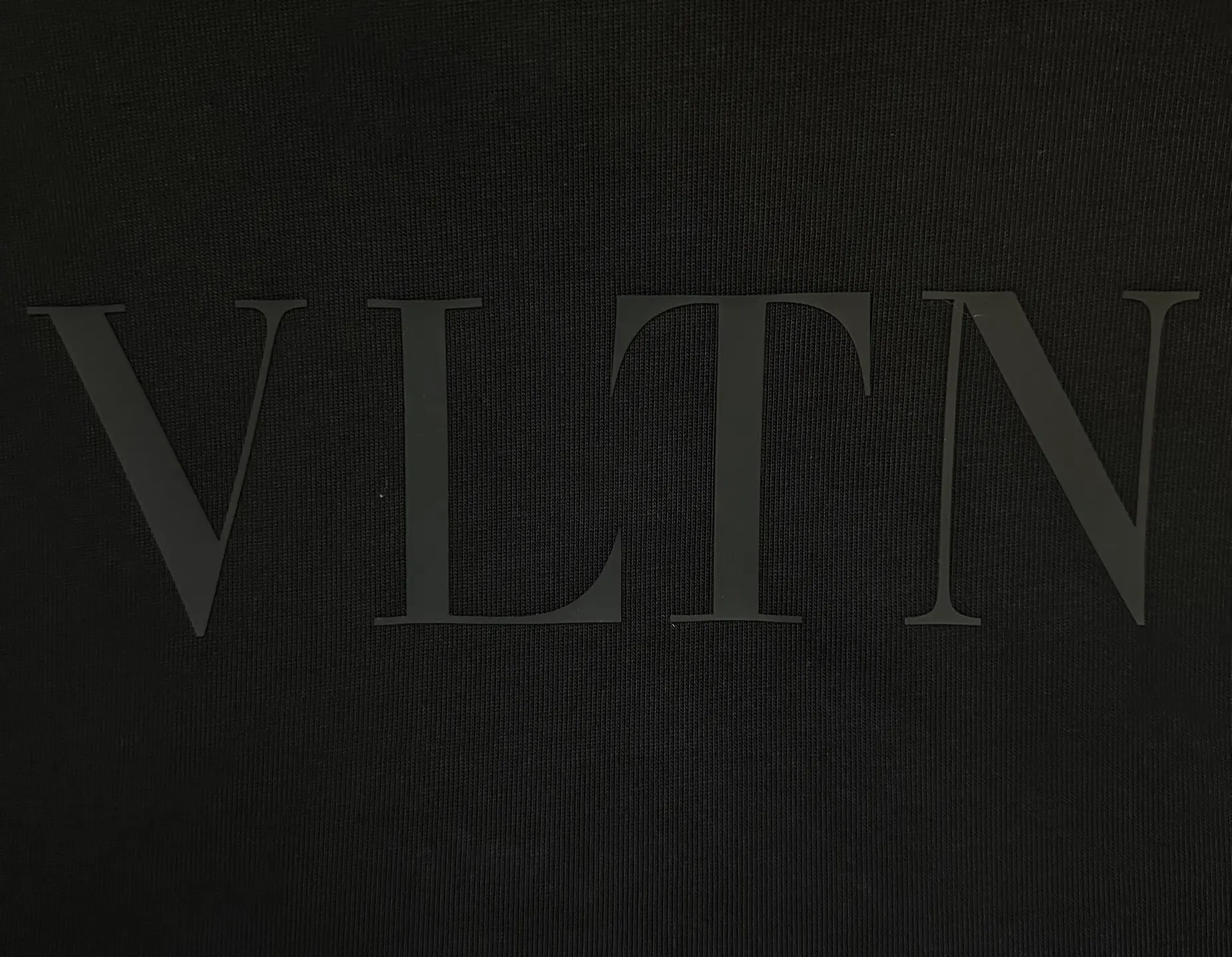VLTN Logo Print Heavyweight Cotton T-Shirt D22012509 — view 8