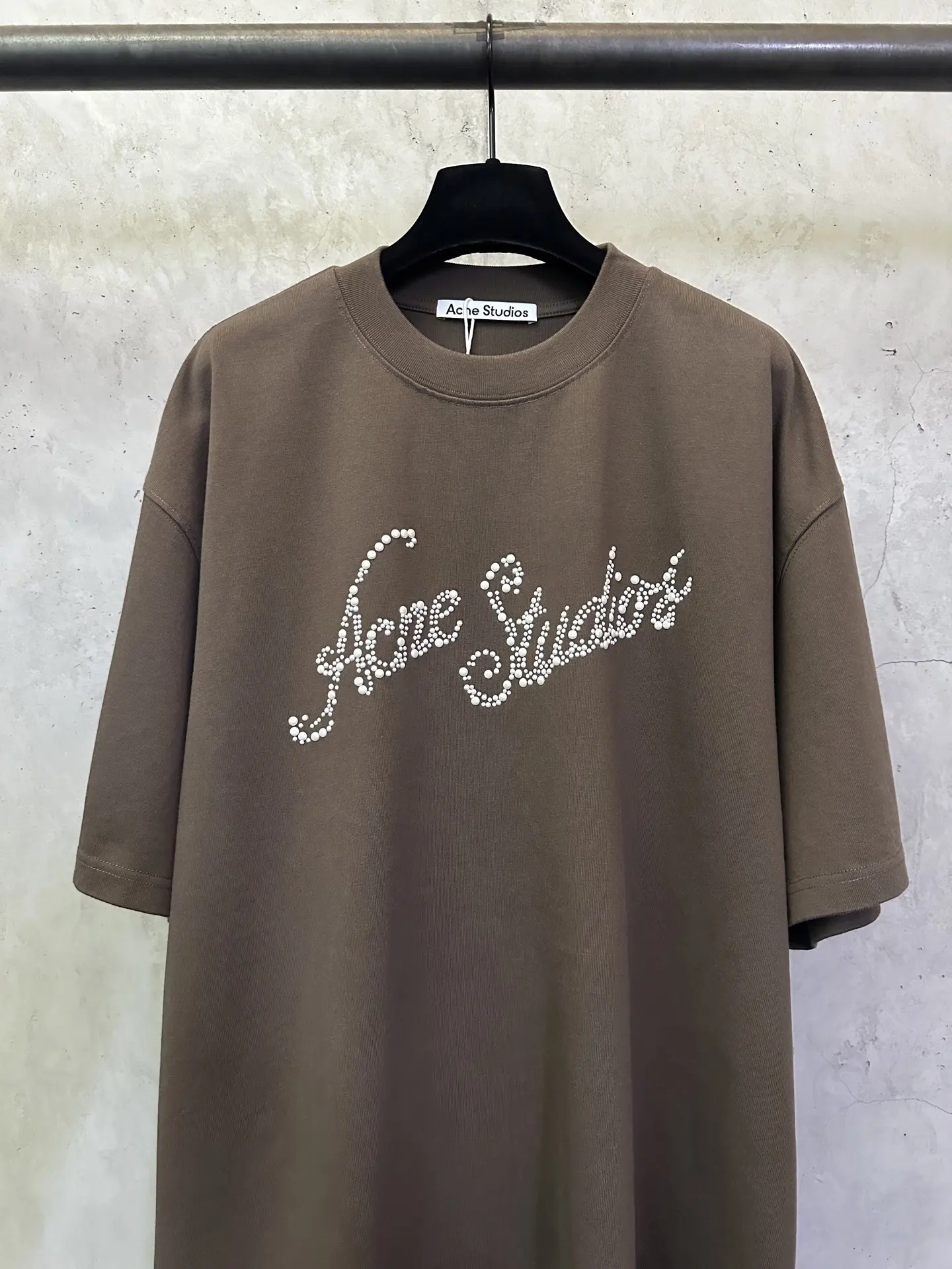 Embellished Logo Heavyweight Cotton T-Shirt D22512375 — view 3