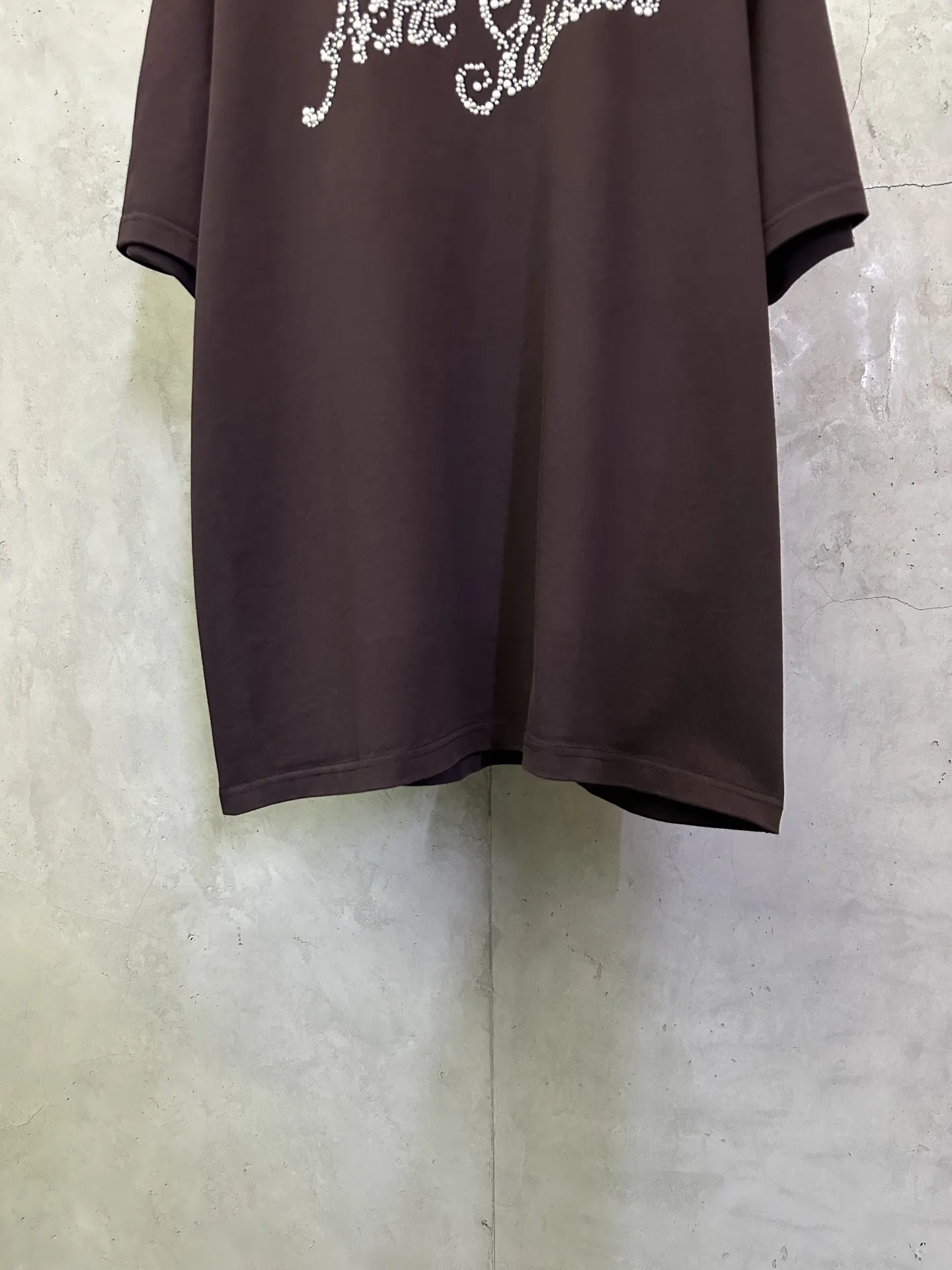 Embellished Logo Heavyweight Cotton T-Shirt D22512373 — view 4