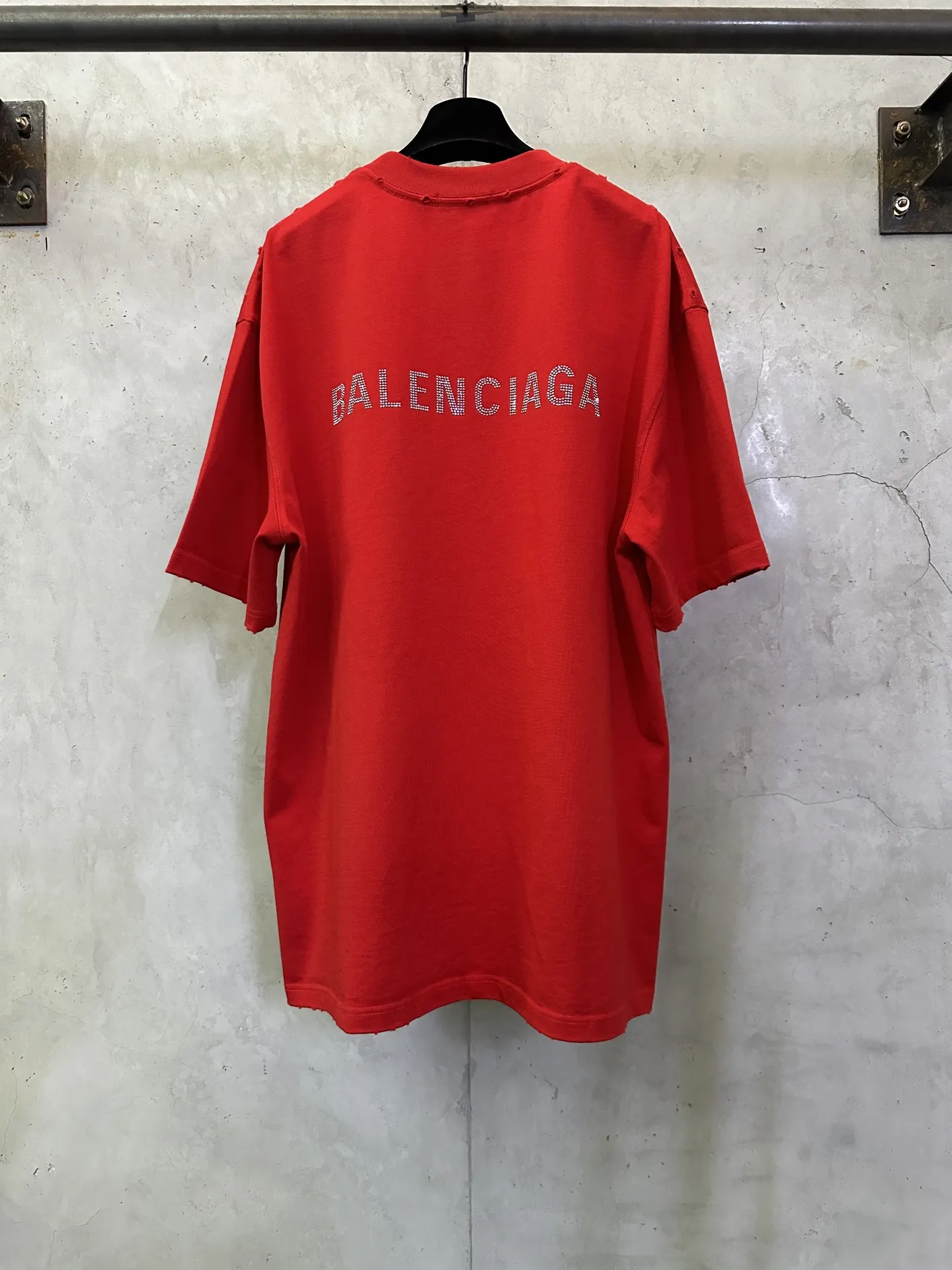 Rhinestone Logo Heavyweight Cotton T-Shirt D22515302 — view 2