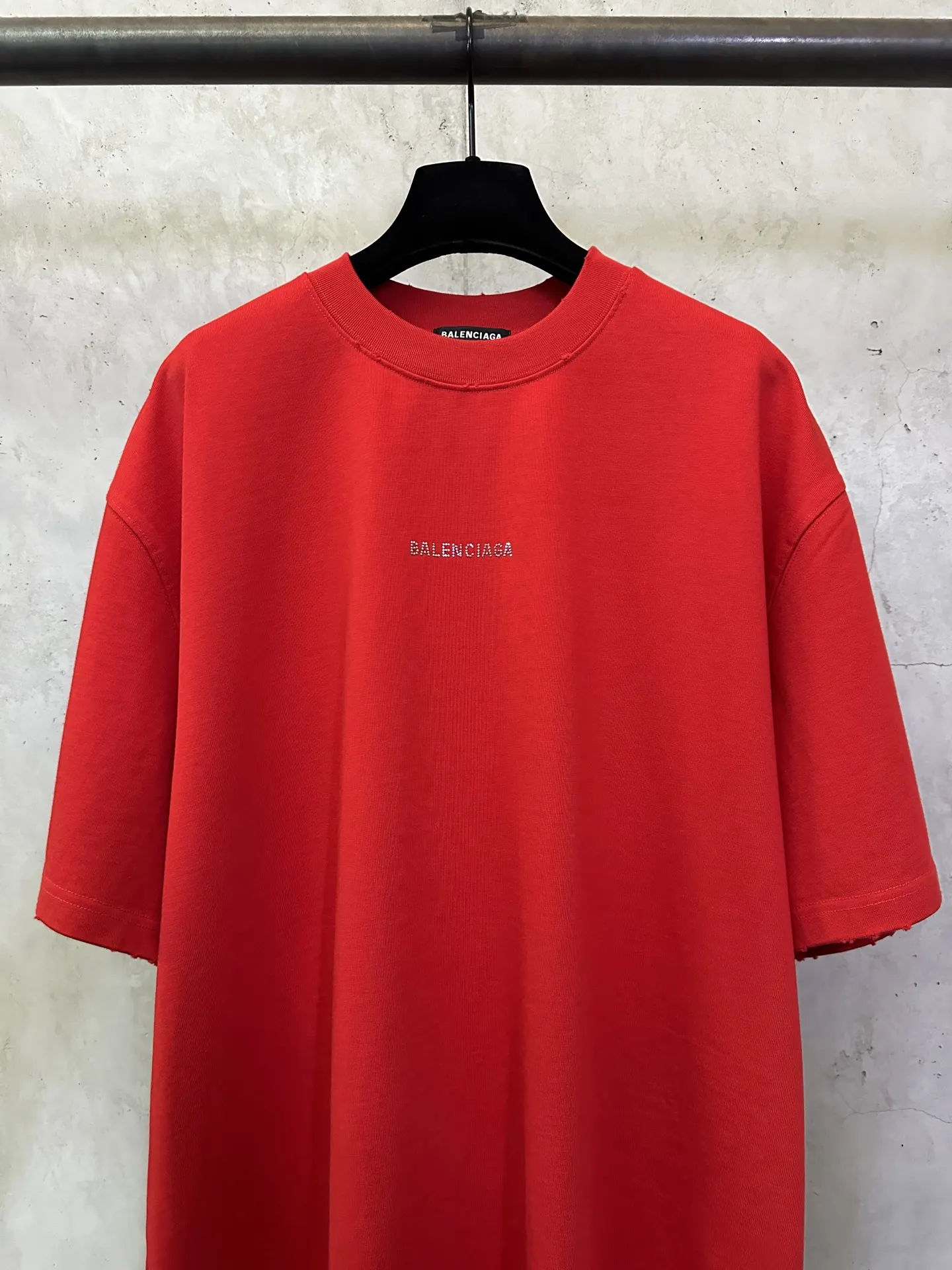Rhinestone Logo Heavyweight Cotton T-Shirt D22515302 — view 3