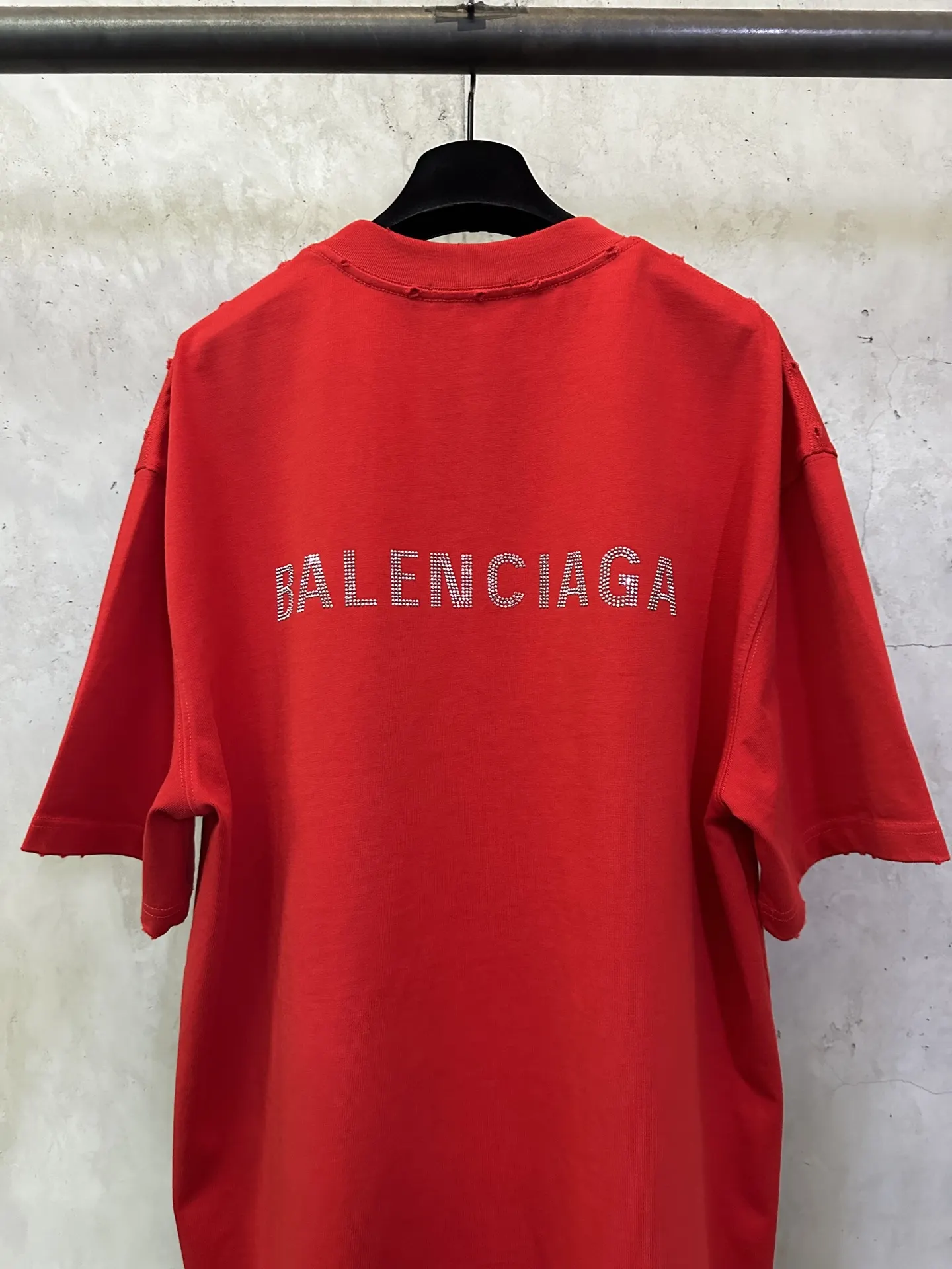 Rhinestone Logo Heavyweight Cotton T-Shirt D22515302 — view 5