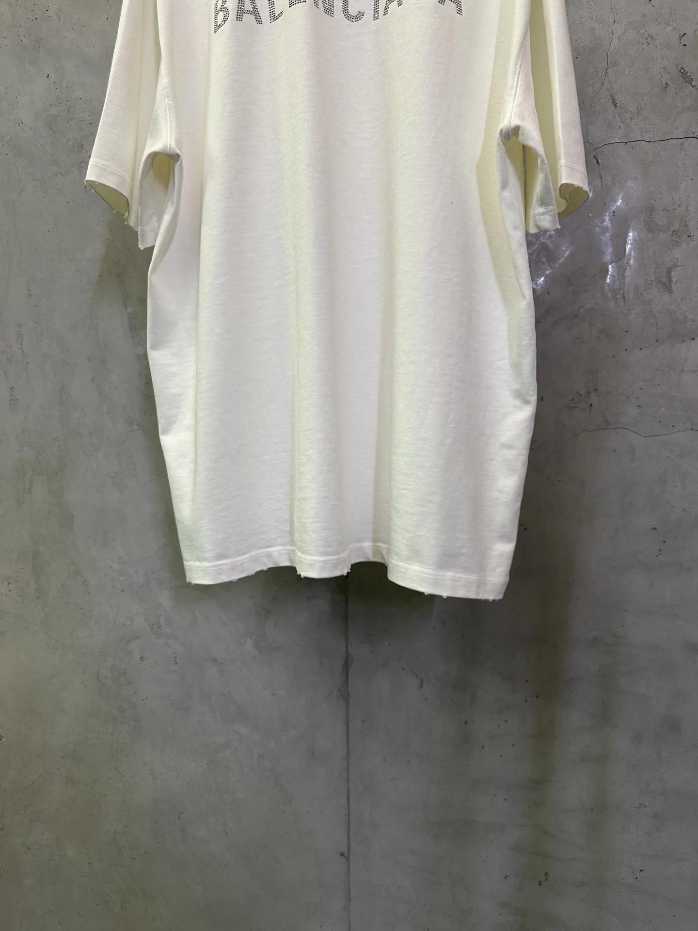 Logo Rhinestone Heavyweight Cotton T-Shirt D22515301 — view 6