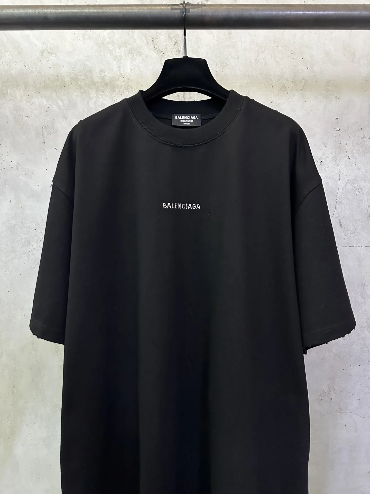 Rhinestone Logo Heavyweight Cotton T-Shirt D22515300 — view 3
