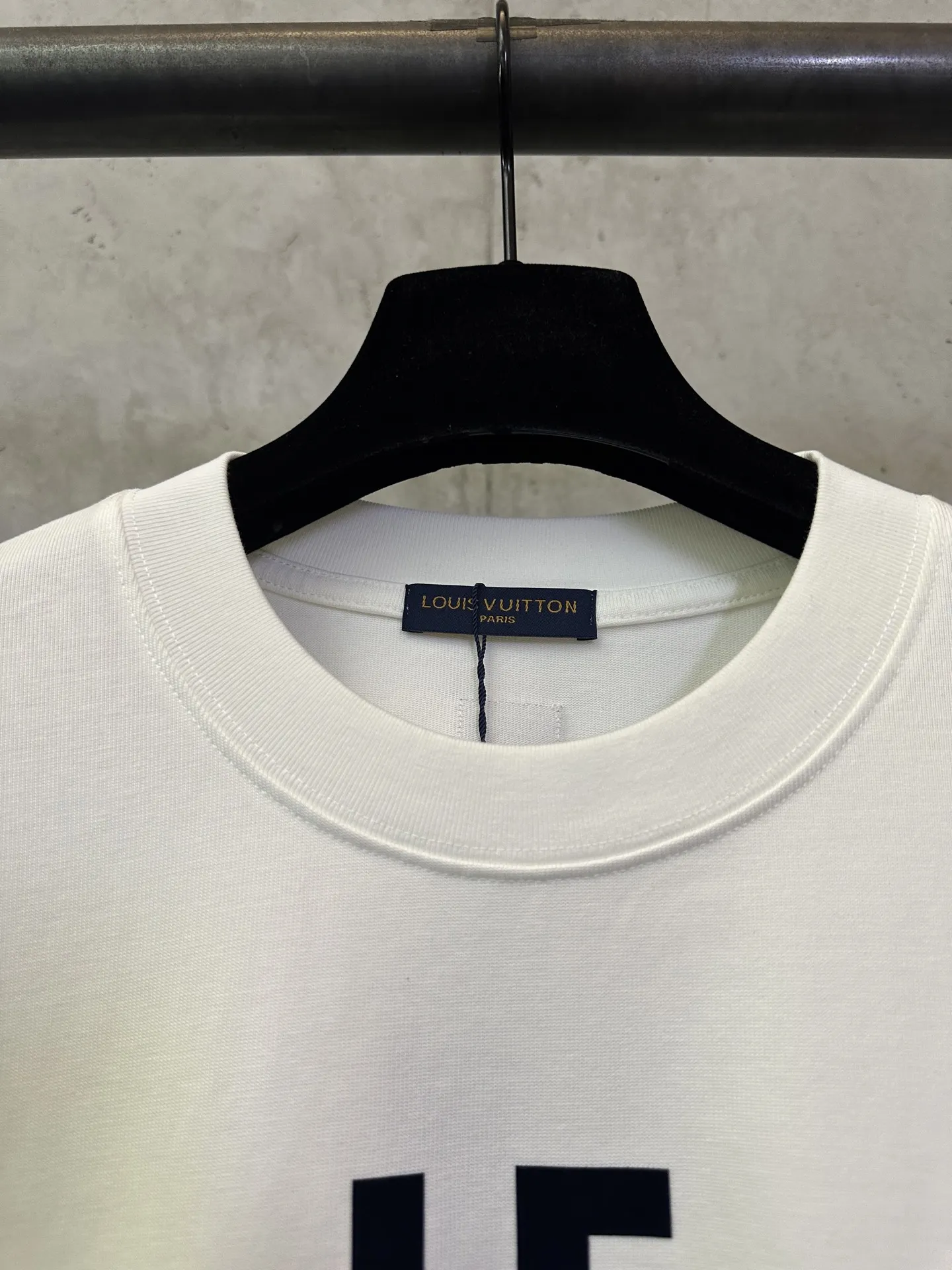Logo Flocked Heavyweight Cotton T-Shirt D22512498 — view 7