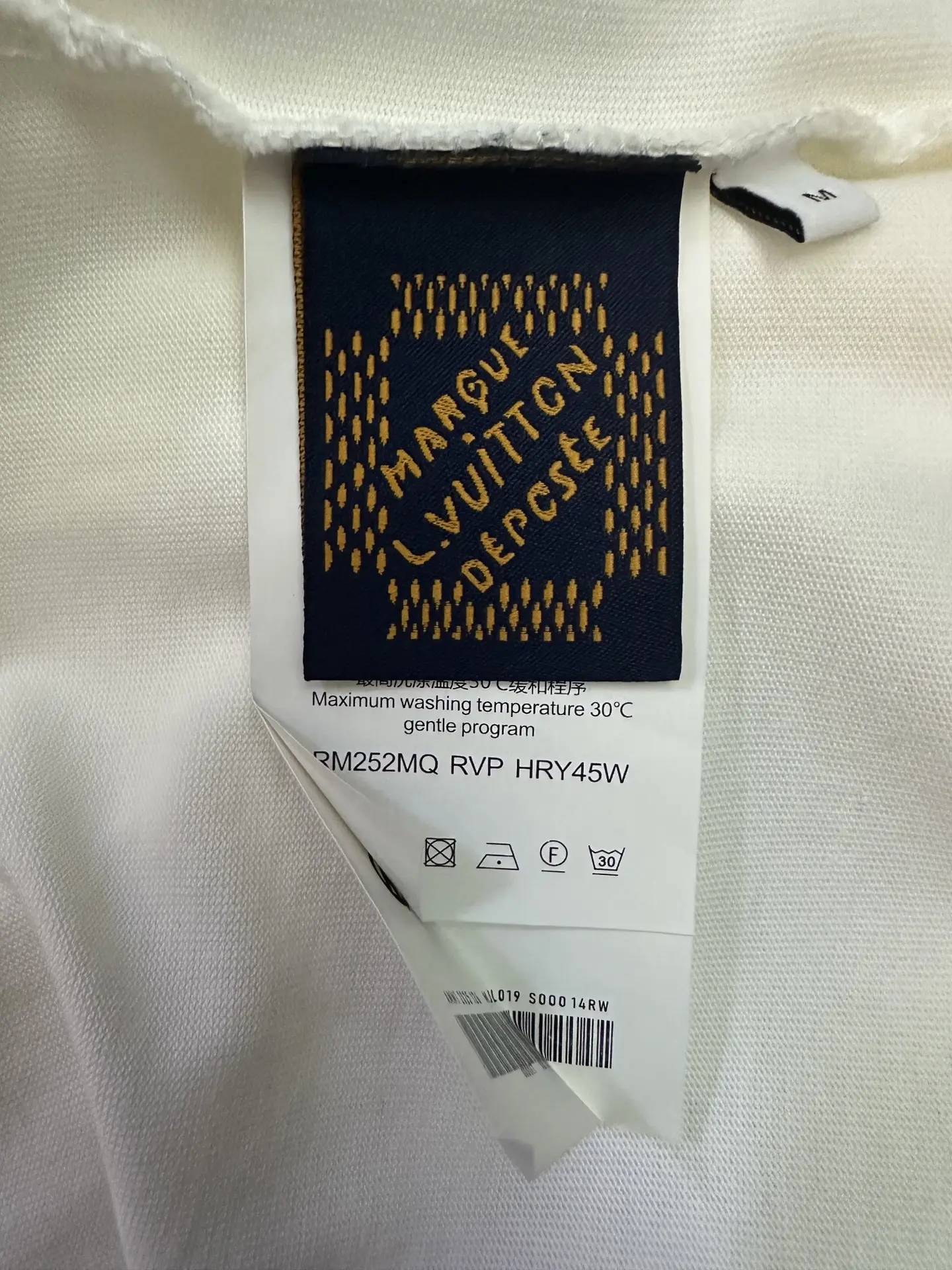 Logo Flocked Heavyweight Cotton T-Shirt D22512498 — view 9