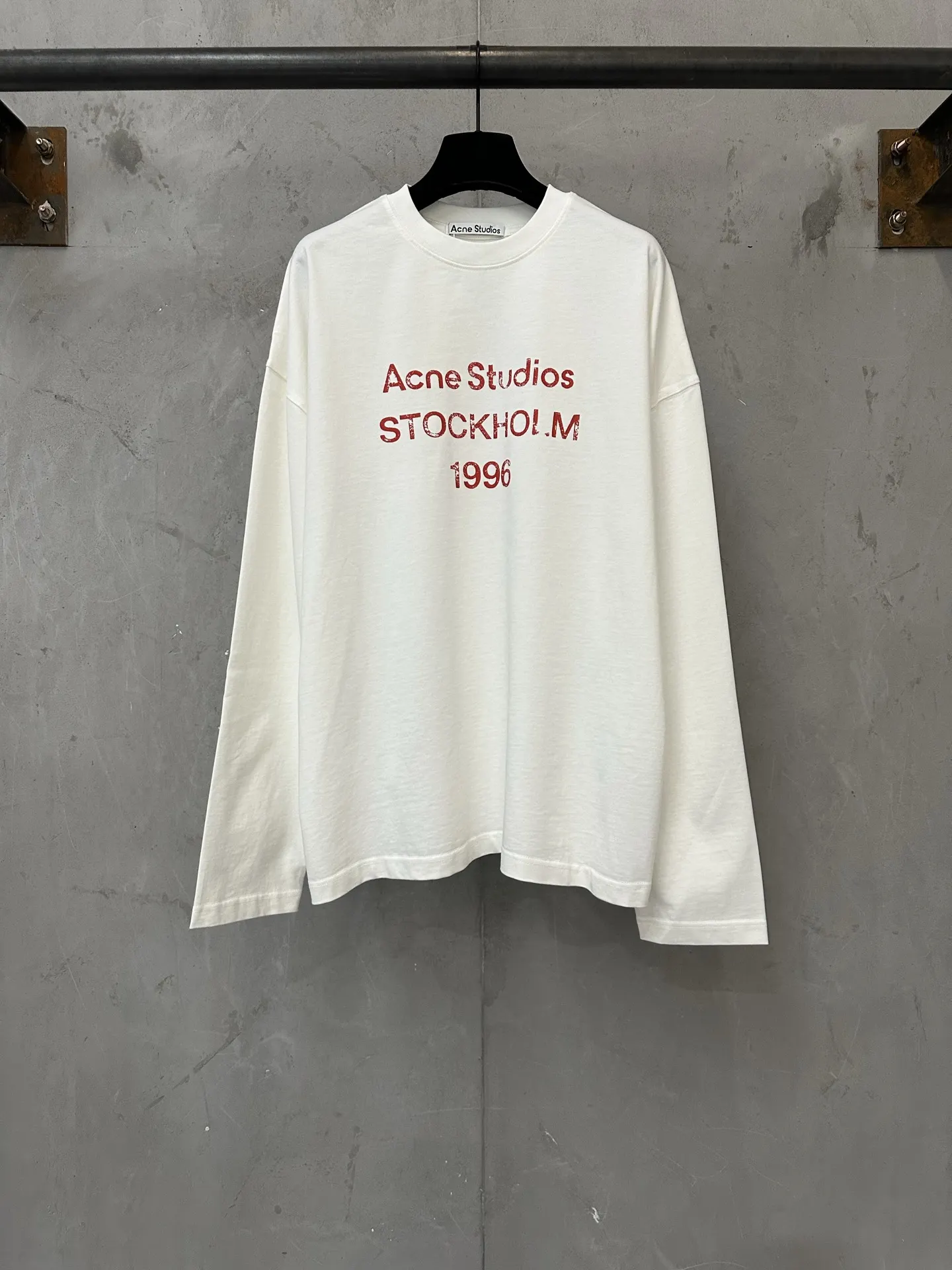 Logo Print Long-Sleeve Cotton T-Shirt D23023134