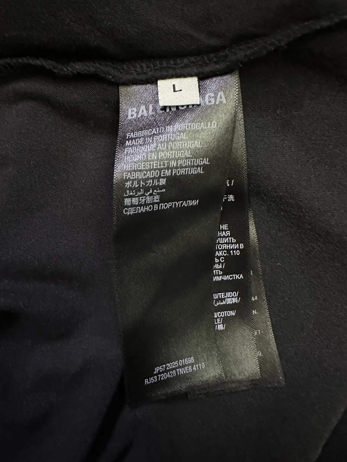 Logo Embroidery Washed Cotton T-Shirt D23012350 — view 9