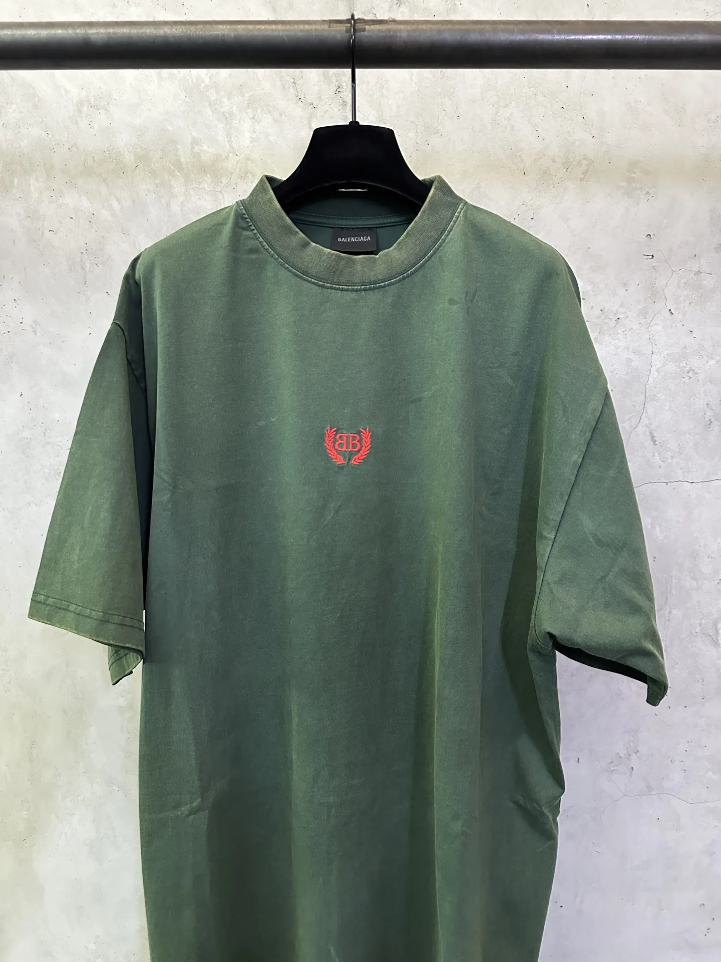 Logo Embroidery Oversized Cotton T-Shirt D23012395 — view 3