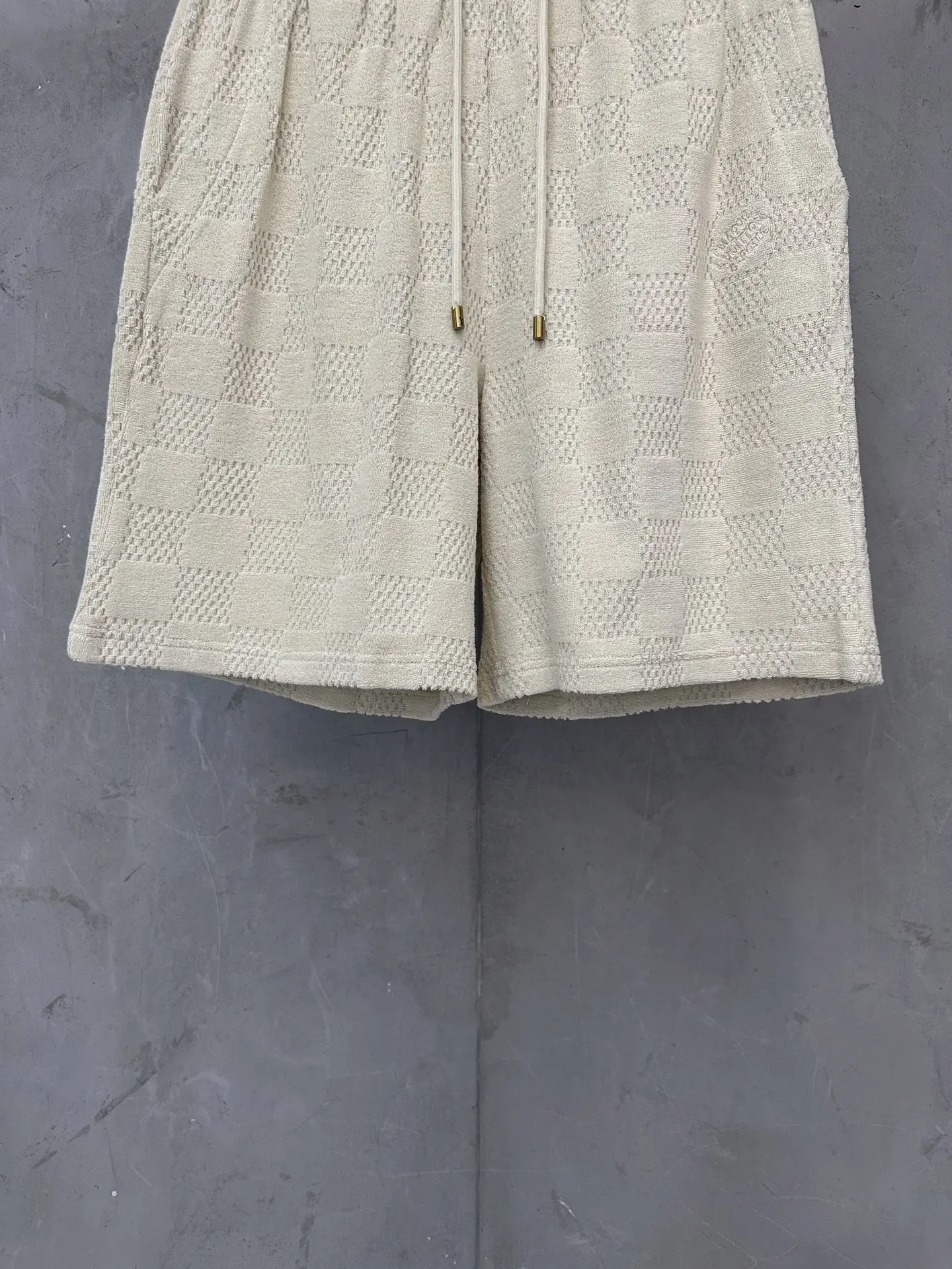 Damier Cotton-Jacquard Terry Shorts D23011344 — view 4