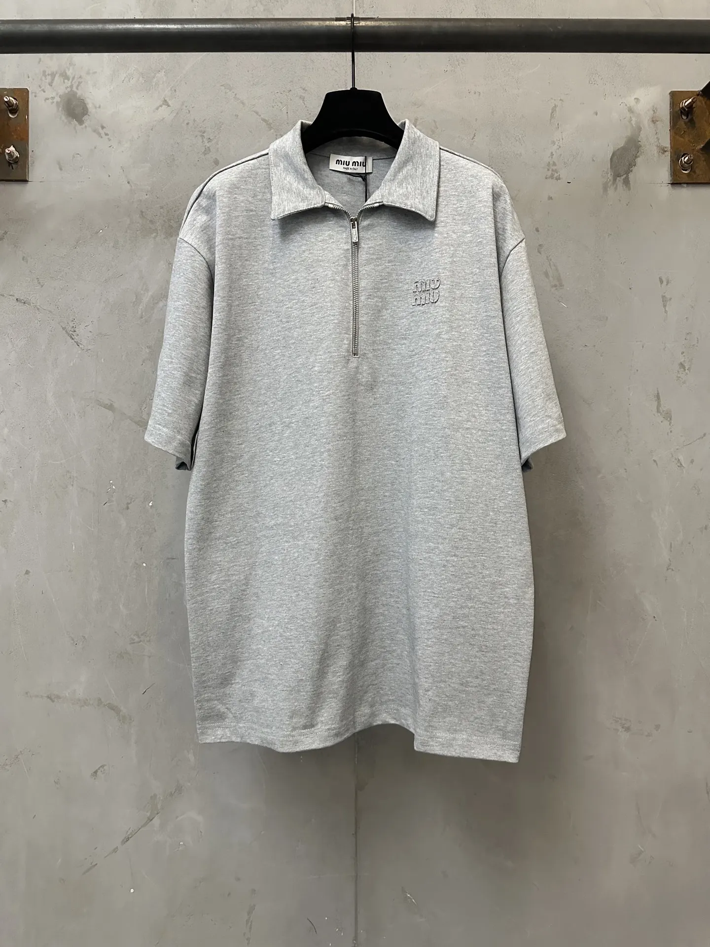 Logo-Embroidered Quarter-Zip Polo Shirt D23011181