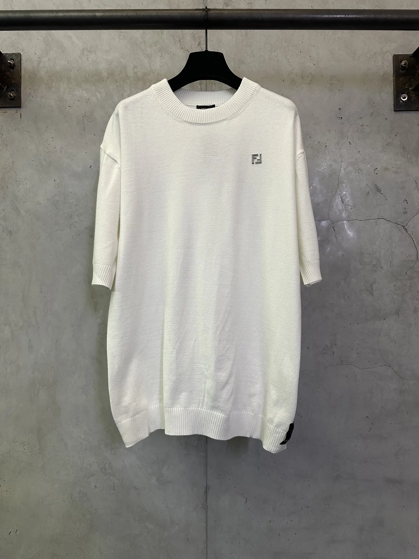 Logo-Embellished Wool and Cotton-Blend Knit T-Shirt D23512433