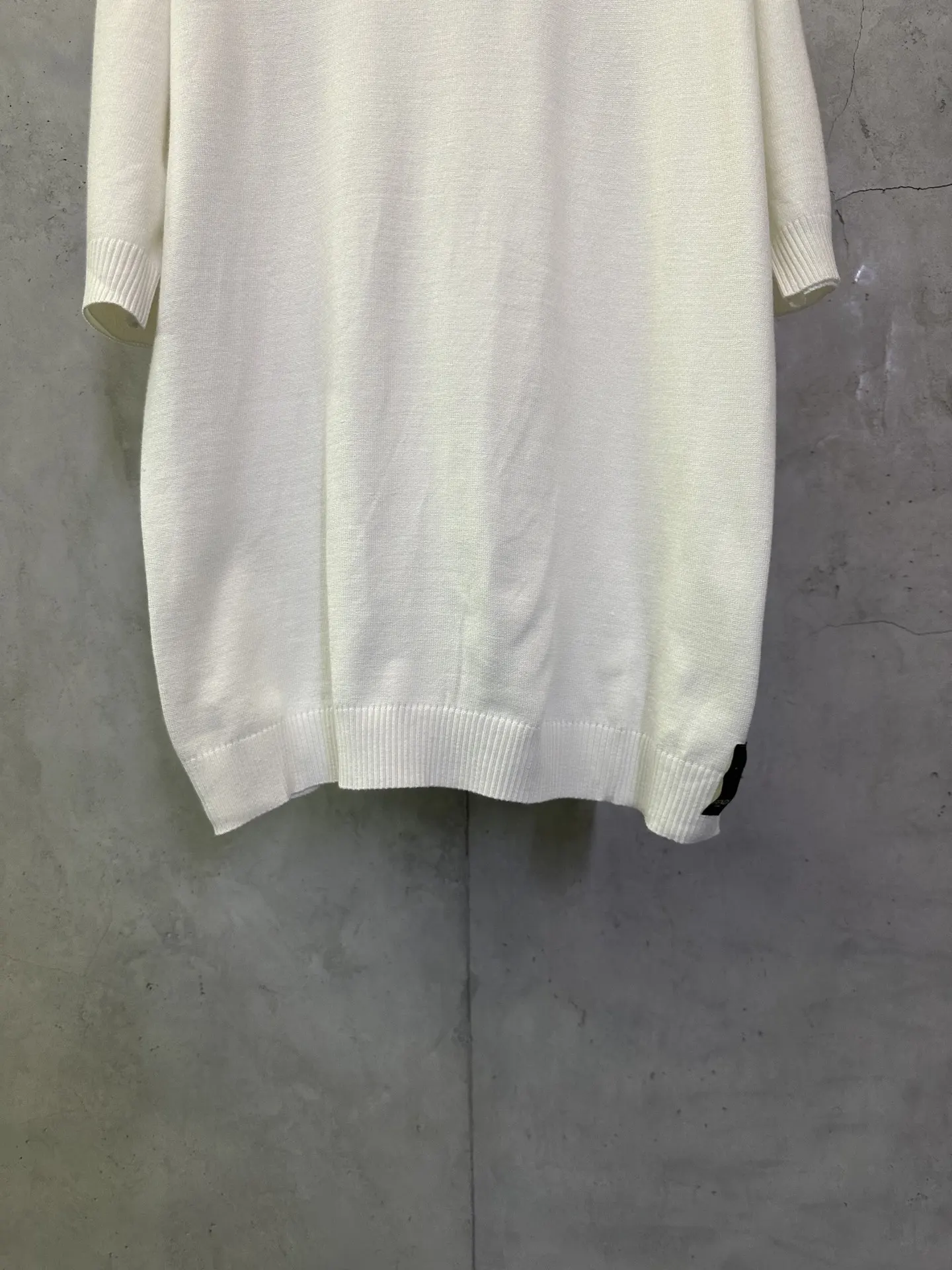 Logo-Embellished Wool and Cotton-Blend Knit T-Shirt D23512433 — view 4