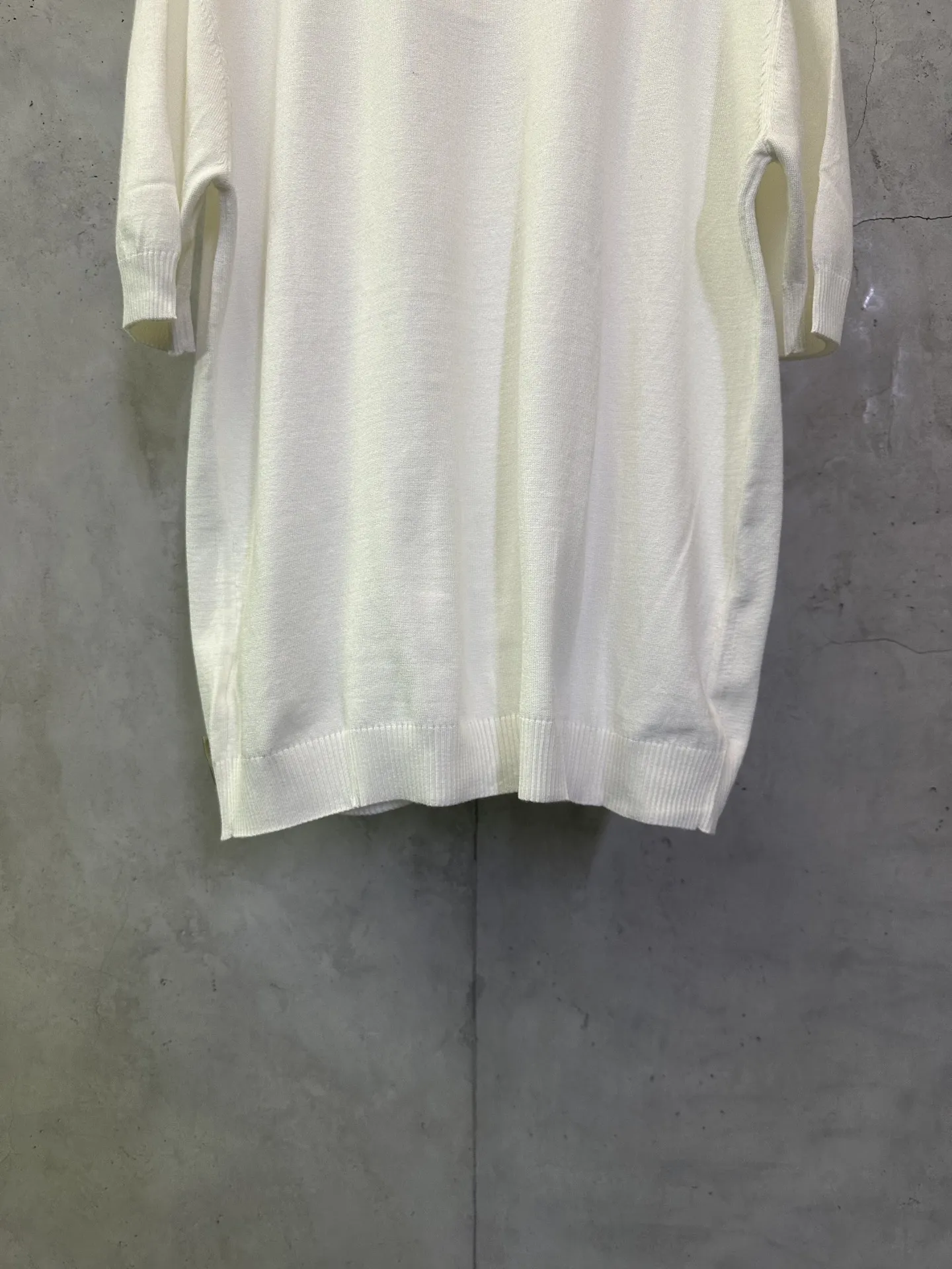 Logo-Embellished Wool and Cotton-Blend Knit T-Shirt D23512433 — view 6