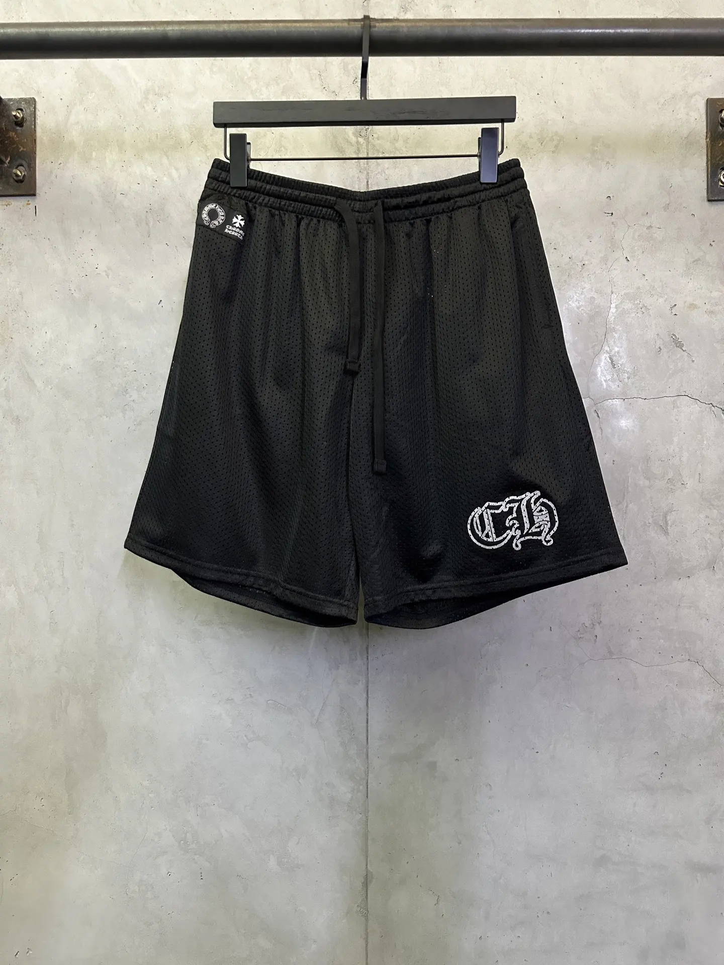 Logo-Print Mesh Jersey Shorts D24012388