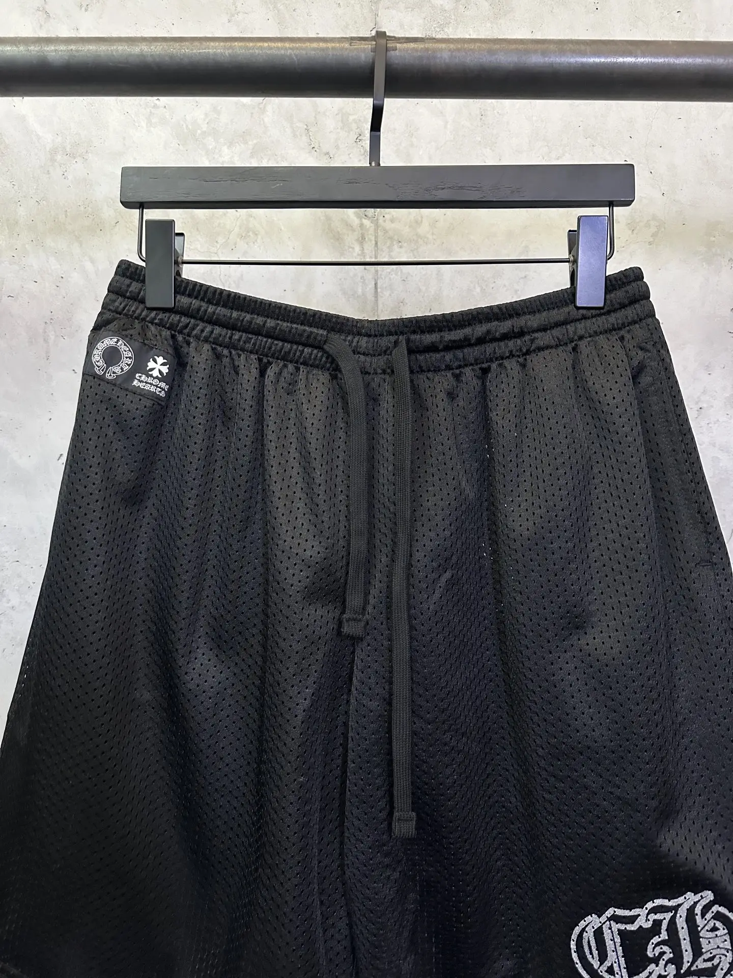Logo-Print Mesh Jersey Shorts D24012388 — view 3