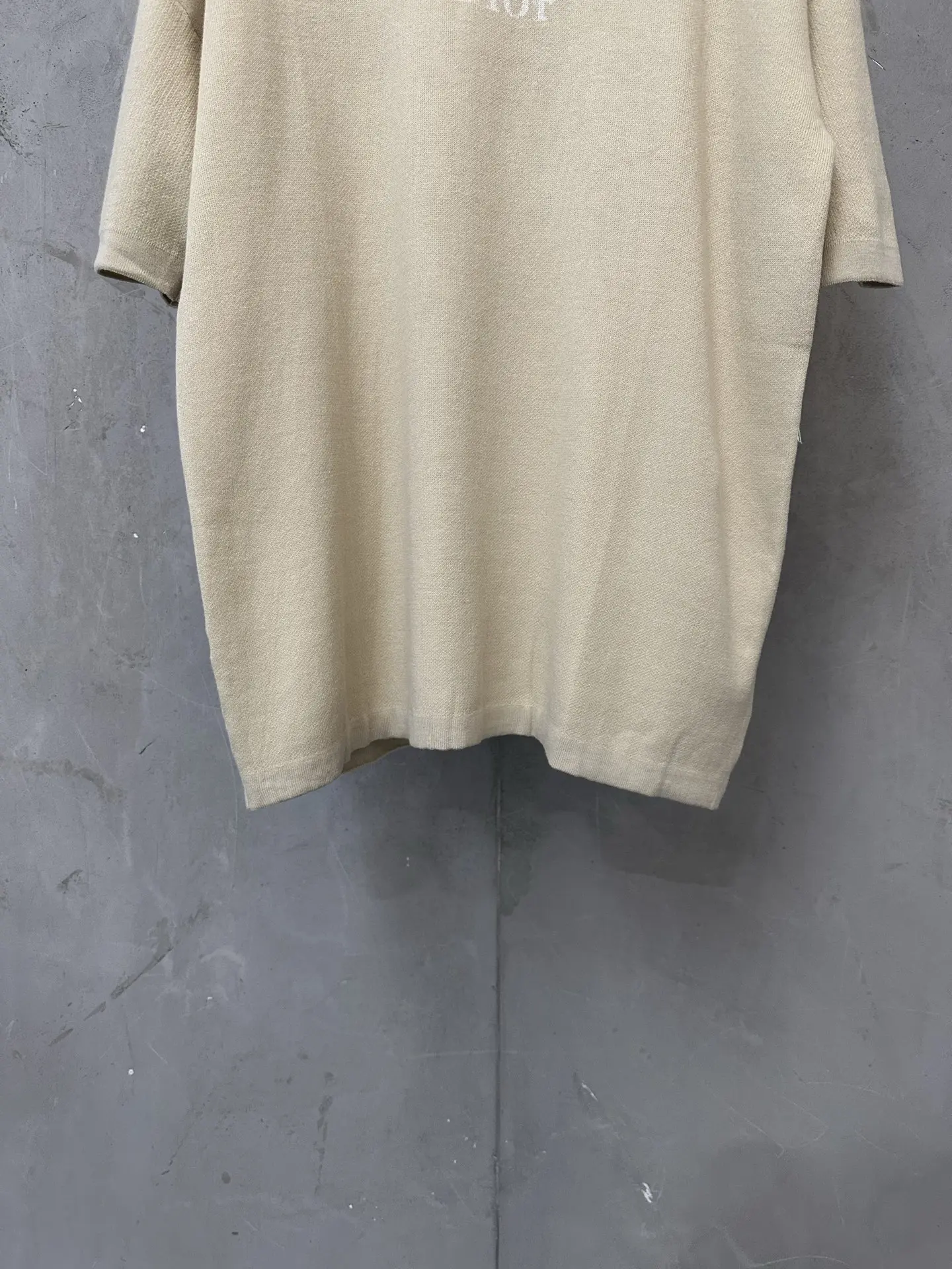 Logo Jacquard Cotton Knit T-Shirt D24018896 — view 4