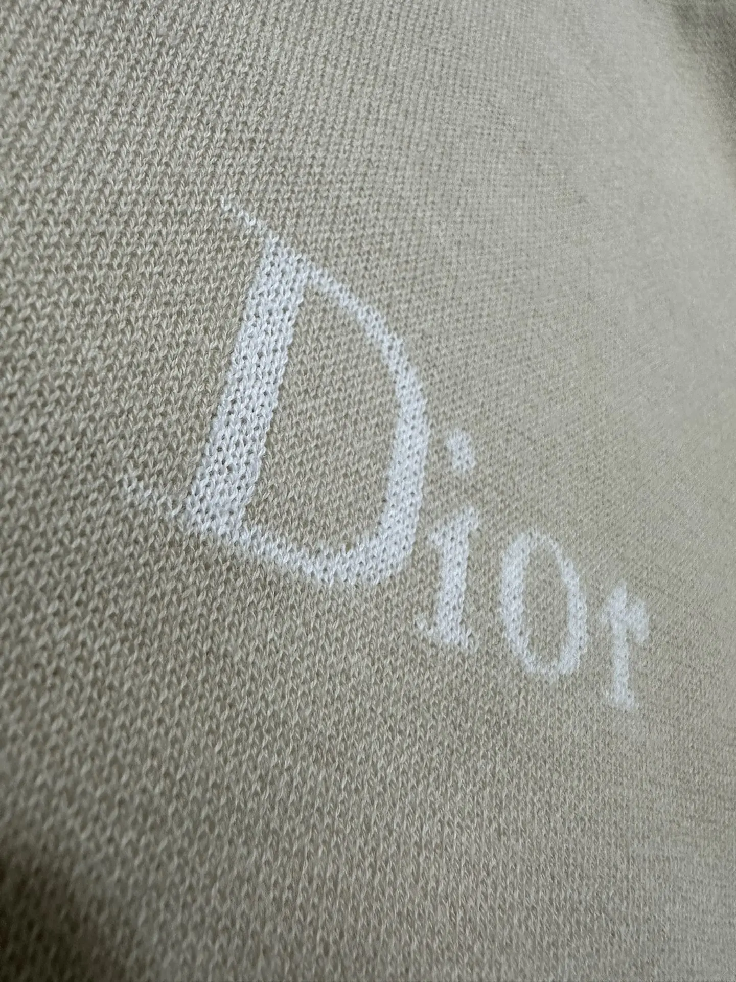 Logo Jacquard Cotton Knit T-Shirt D24018896 — view 8