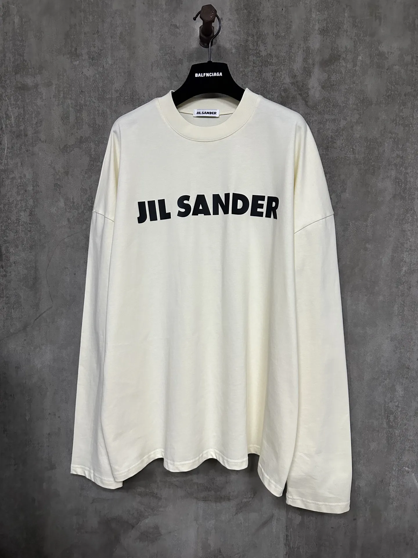 Logo-Print Heavyweight Cotton Long-Sleeve T-Shirt D24015322