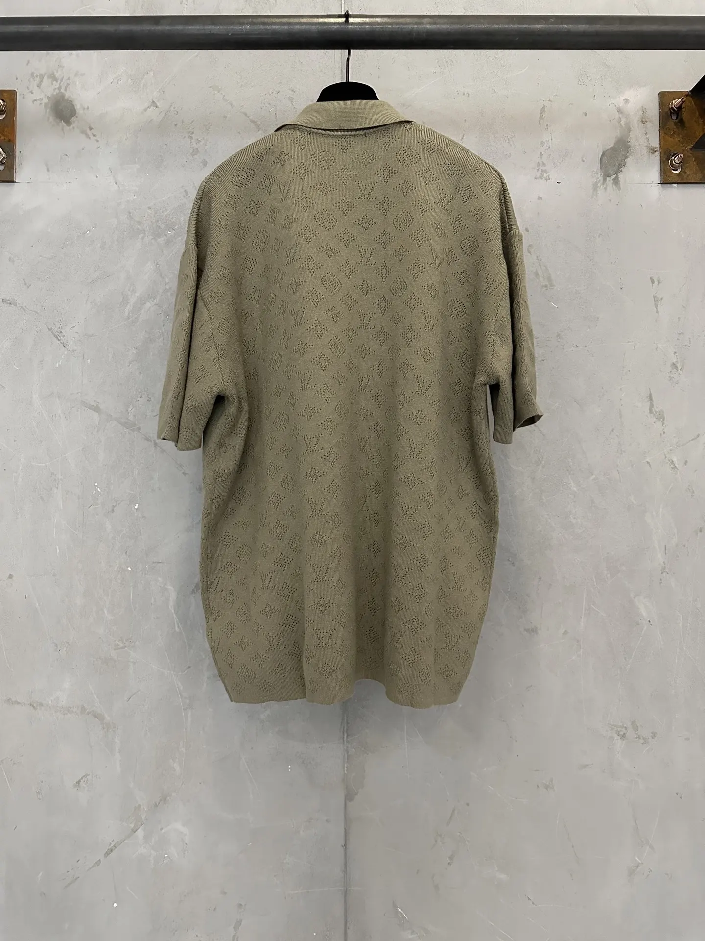 Monogram Pointelle Knit Polo Shirt D24011893 — view 2