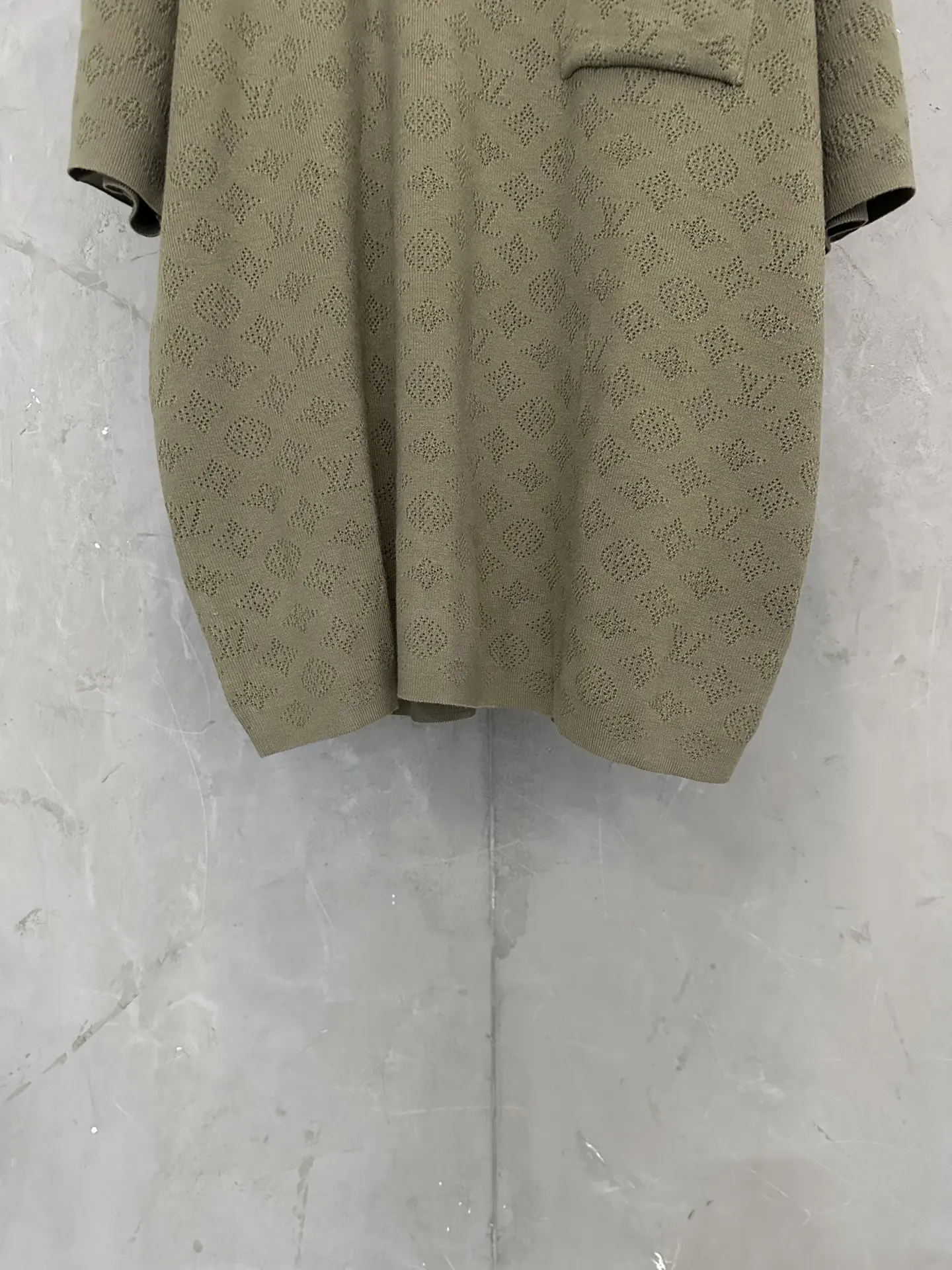 Monogram Pointelle Knit Polo Shirt D24011893 — view 4