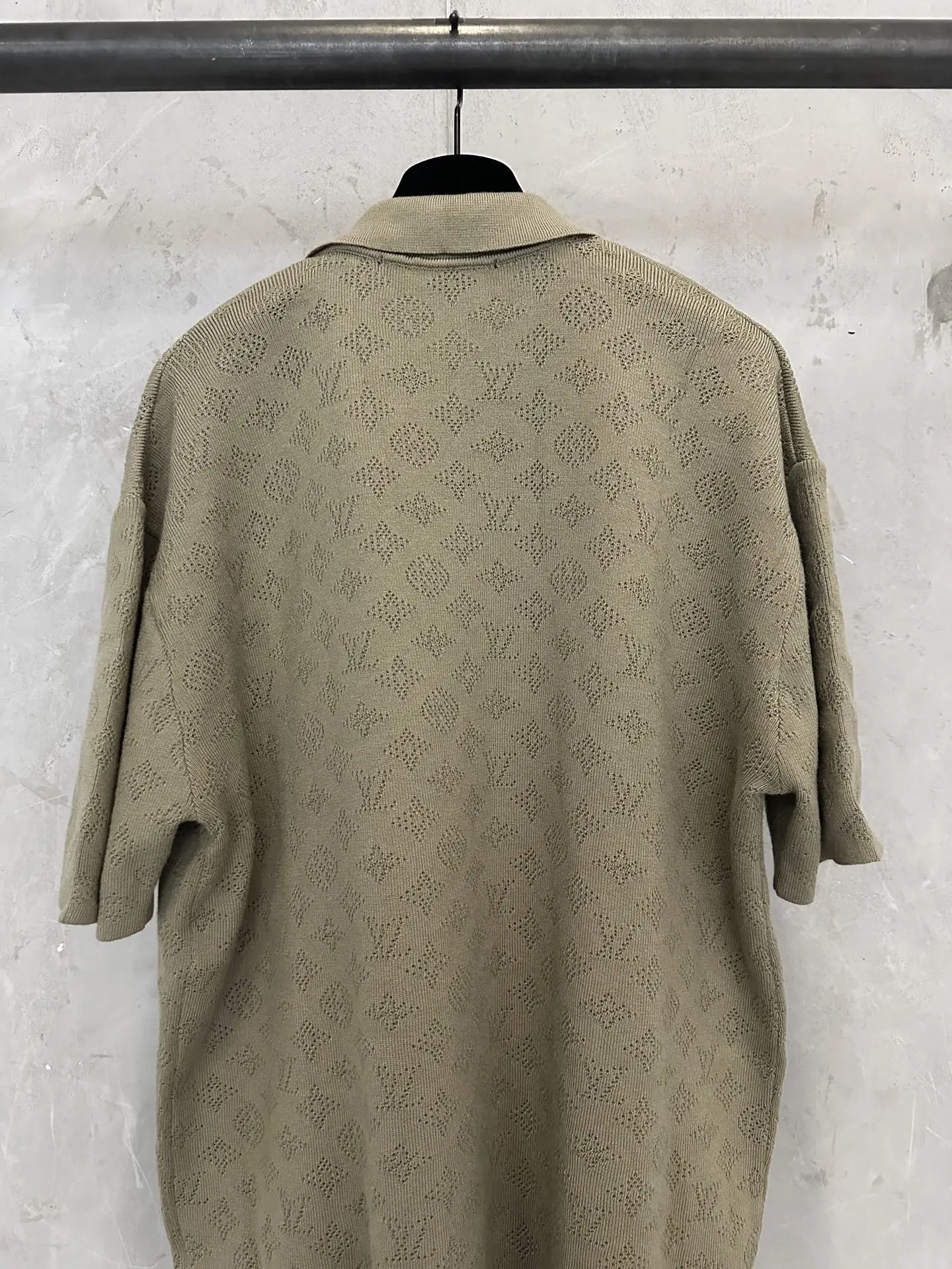 Monogram Pointelle Knit Polo Shirt D24011893 — view 5
