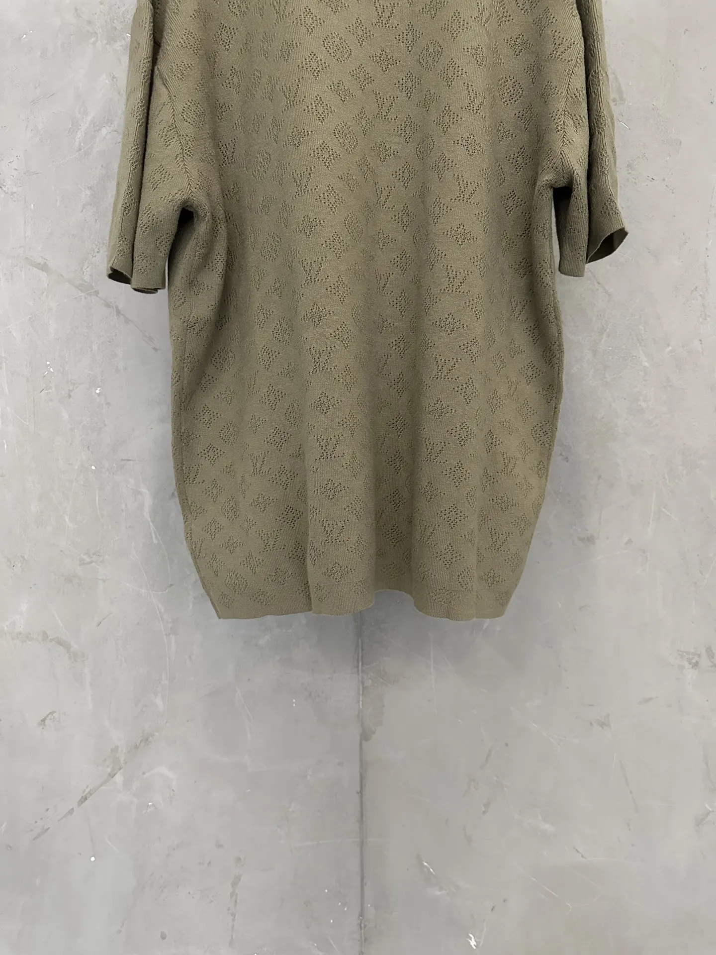 Monogram Pointelle Knit Polo Shirt D24011893 — view 6