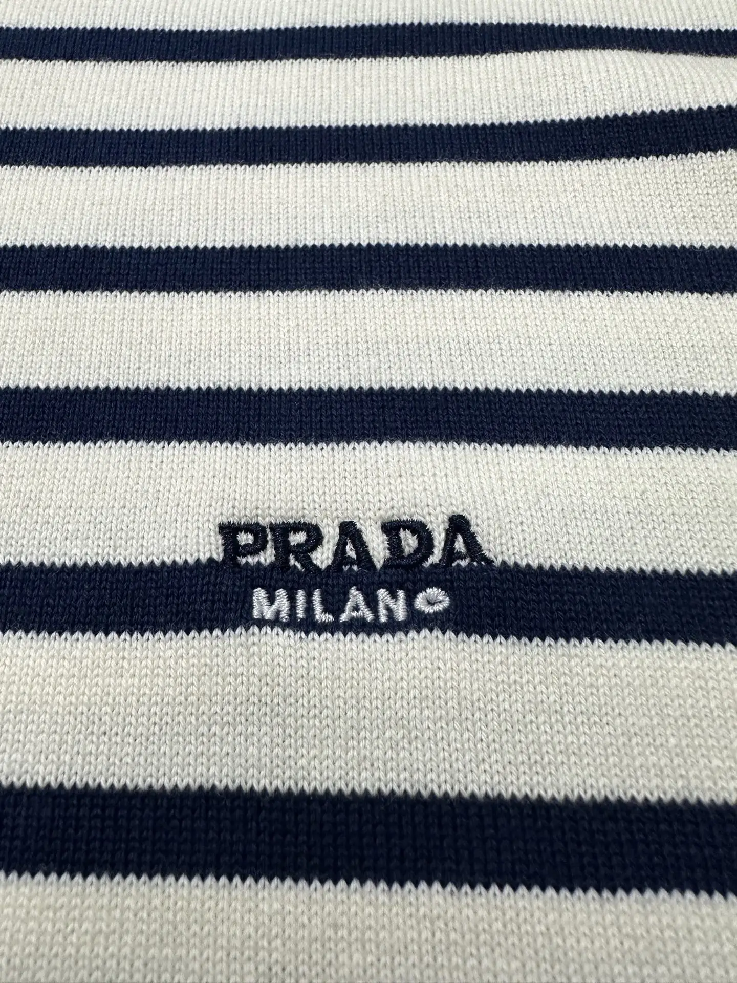 Striped Wool-Blend Knit T-Shirt D24018909 — view 7