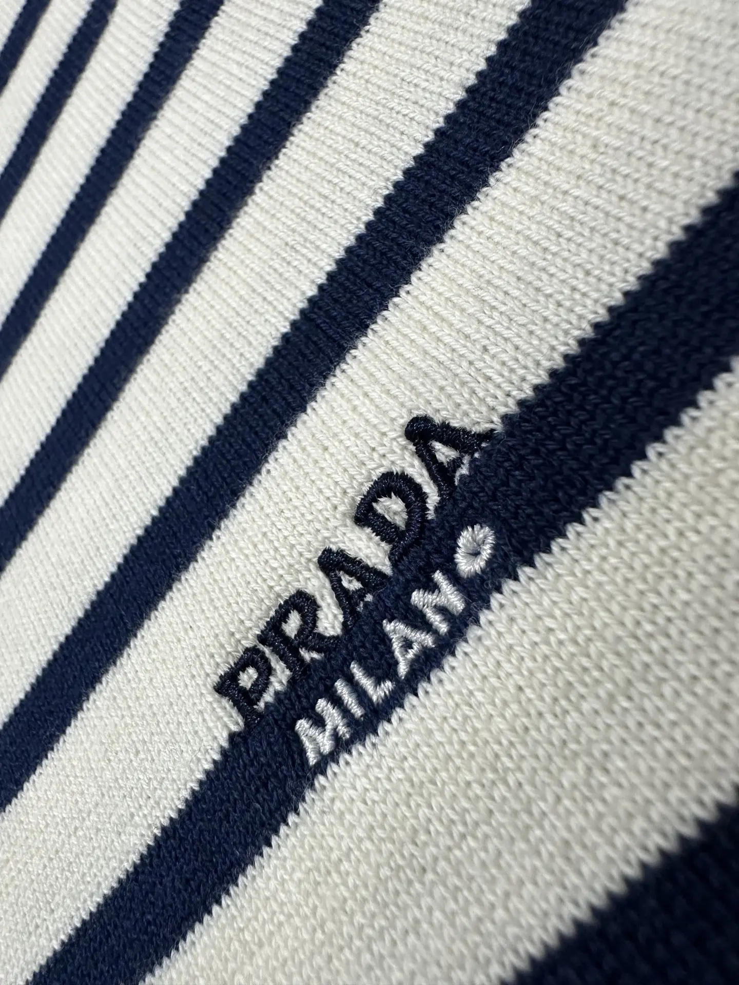 Striped Wool-Blend Knit T-Shirt D24018909 — view 8