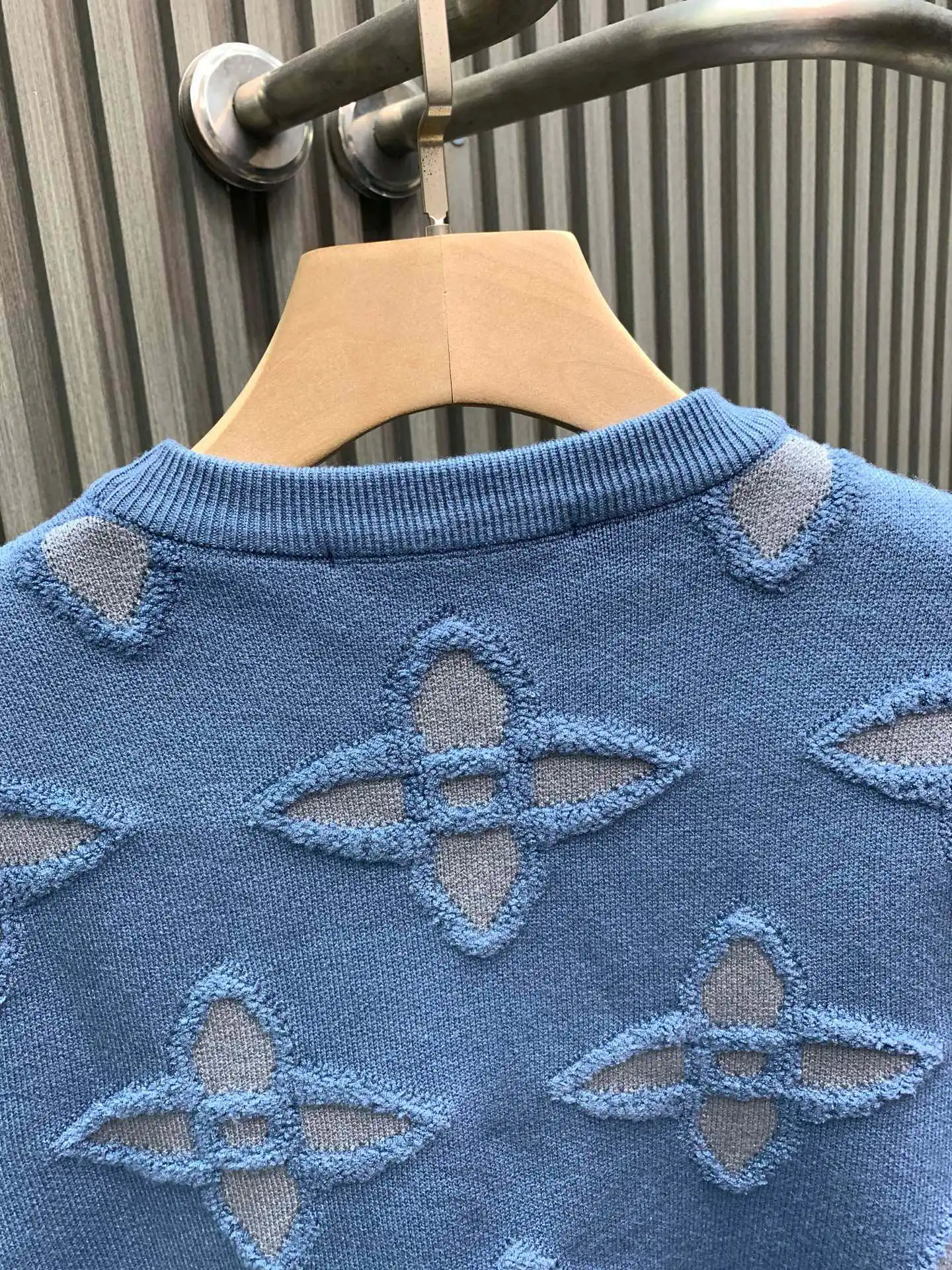 Monogram Jacquard Knit Crew-Neck Sweater D24014135 — view 4