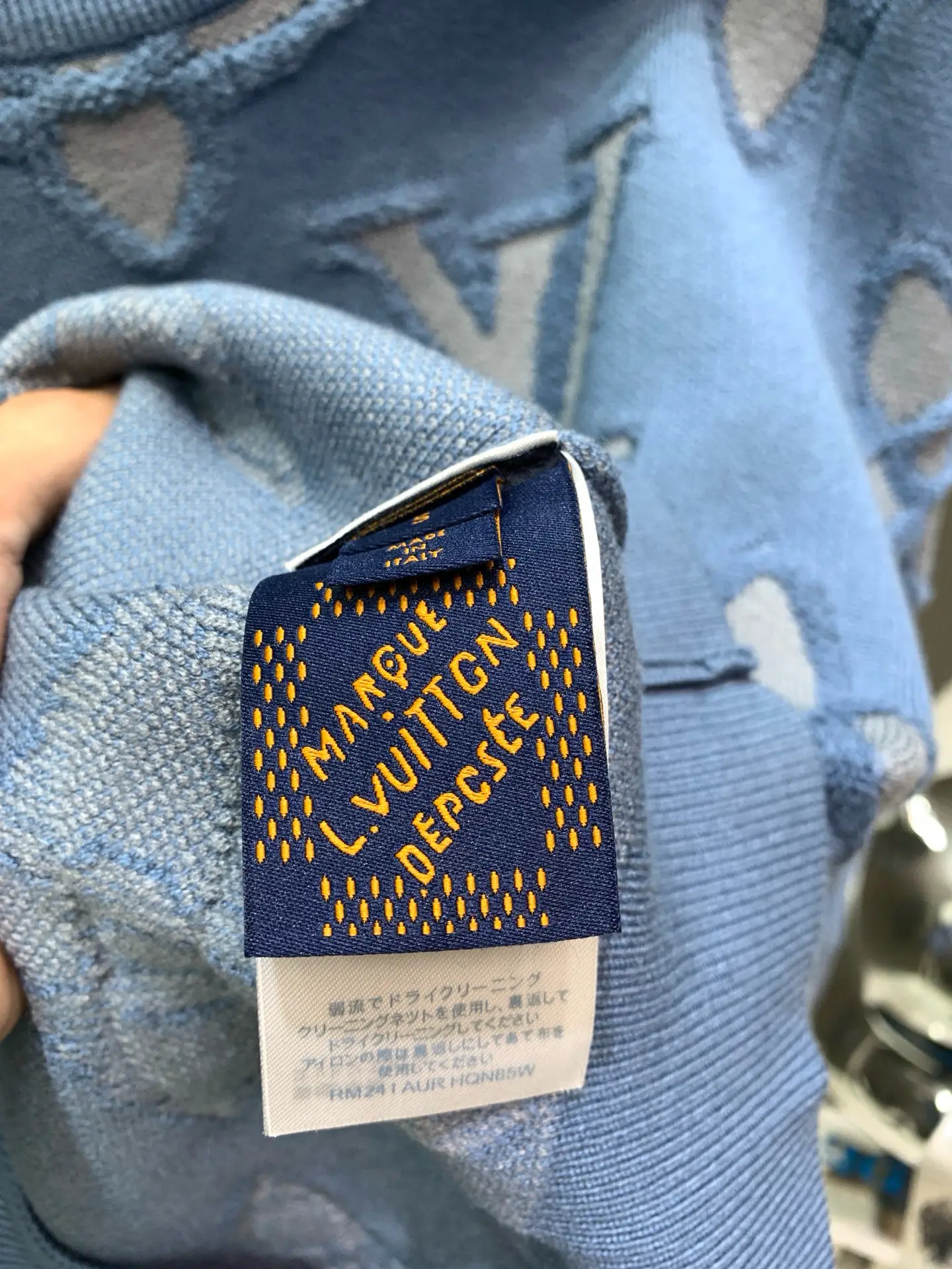 Monogram Jacquard Knit Crew-Neck Sweater D24014135 — view 10