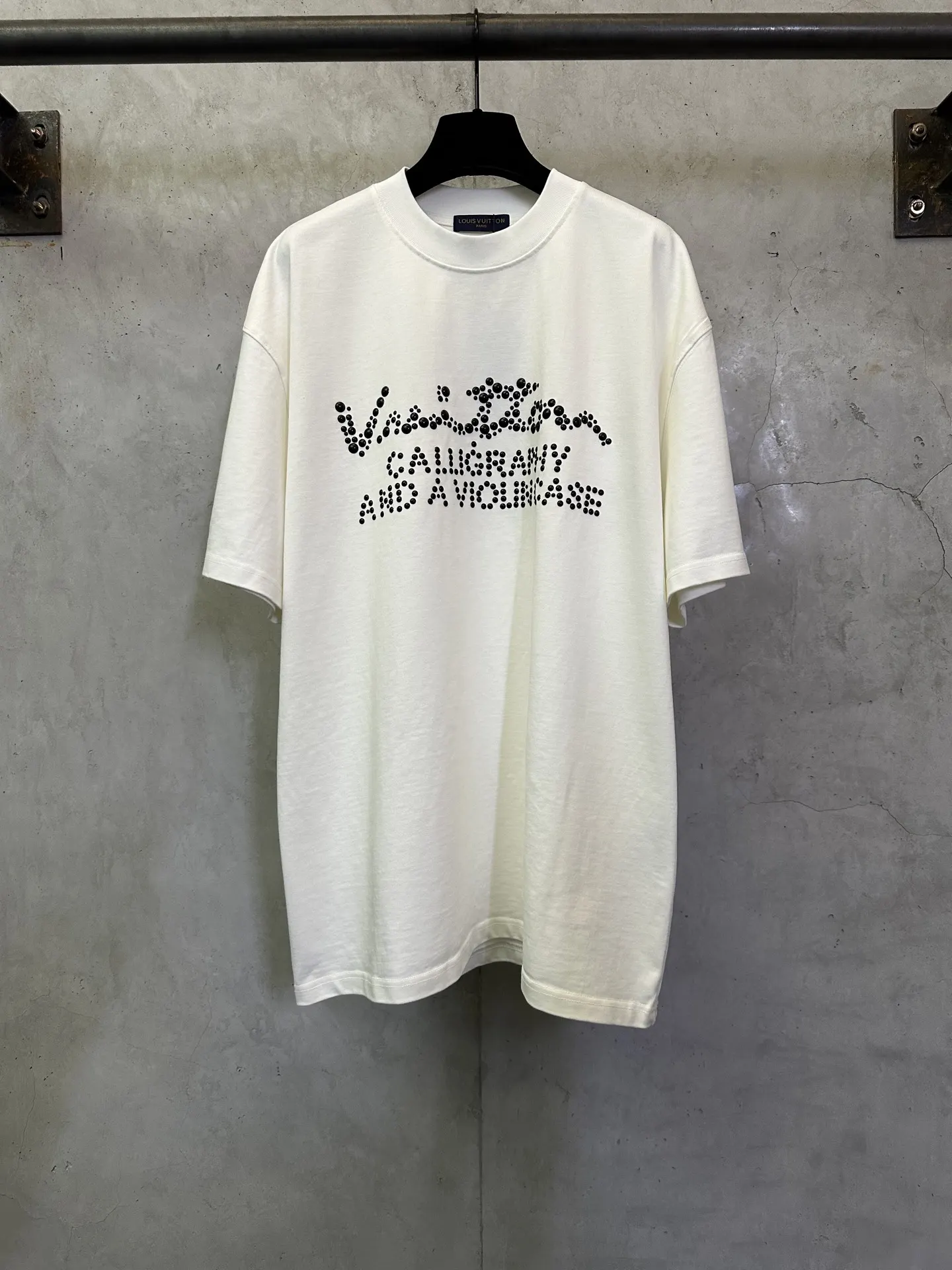 Embellished Logo Heavyweight Cotton T-Shirt D24011931
