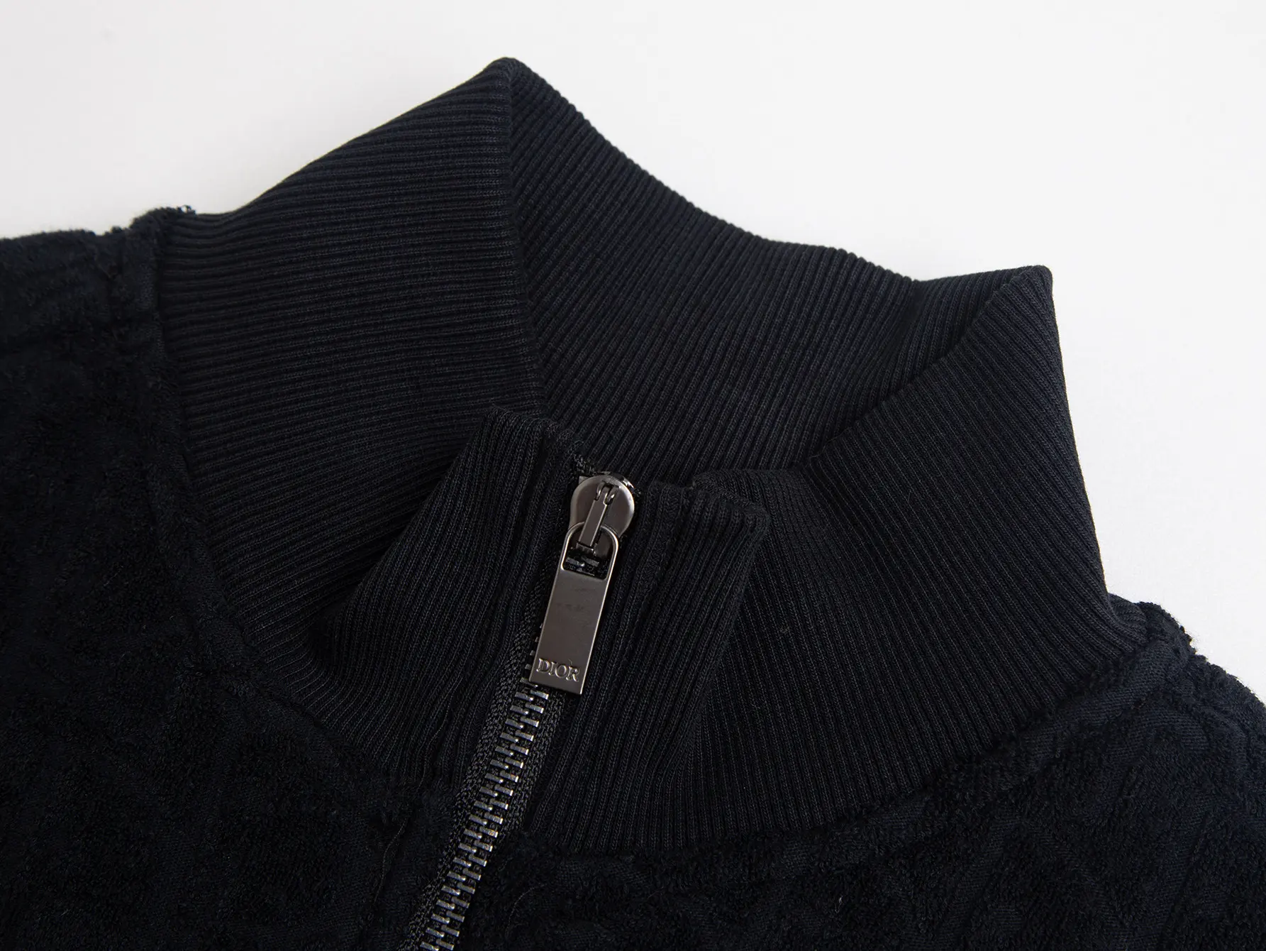 Oblique Jacquard Terry Cotton Zip-Up Jacket D24516048 — view 4